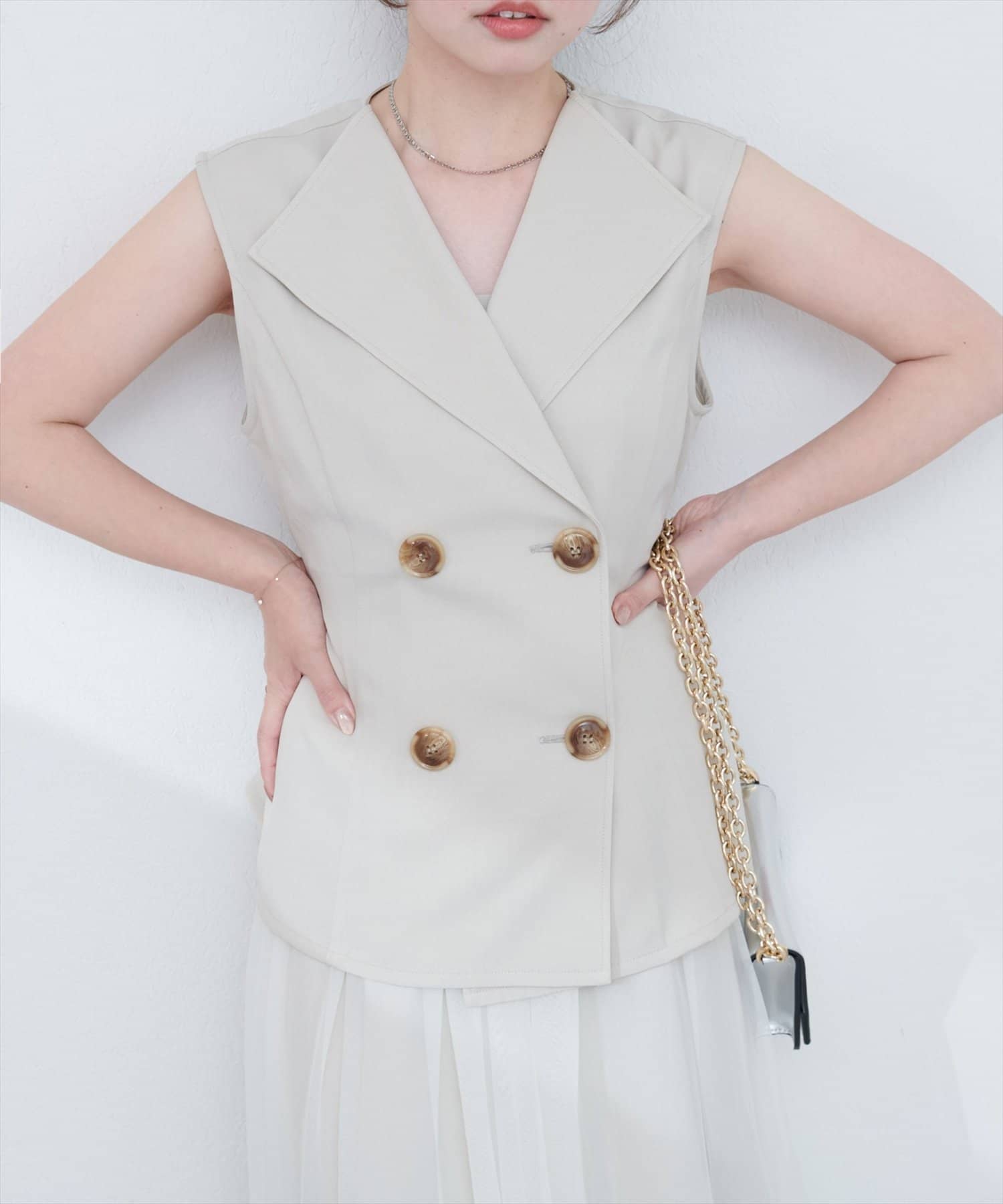 ベストセットキャミワンピース　ナチュラルクチュール natural couture ワンピース ベストセットキャミワンピース