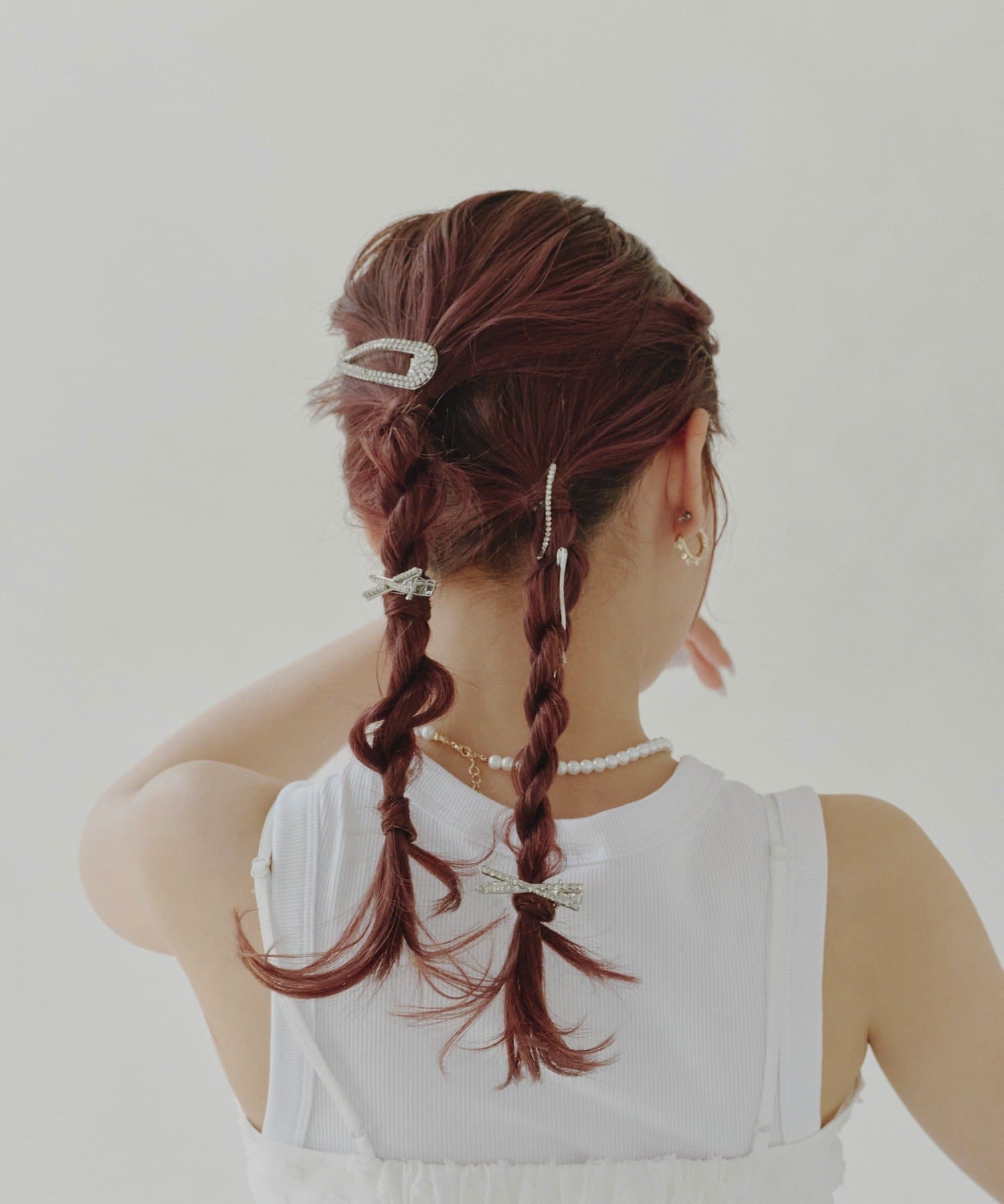 Lattice(ラティス) リボンヘアクリップセット(2P)