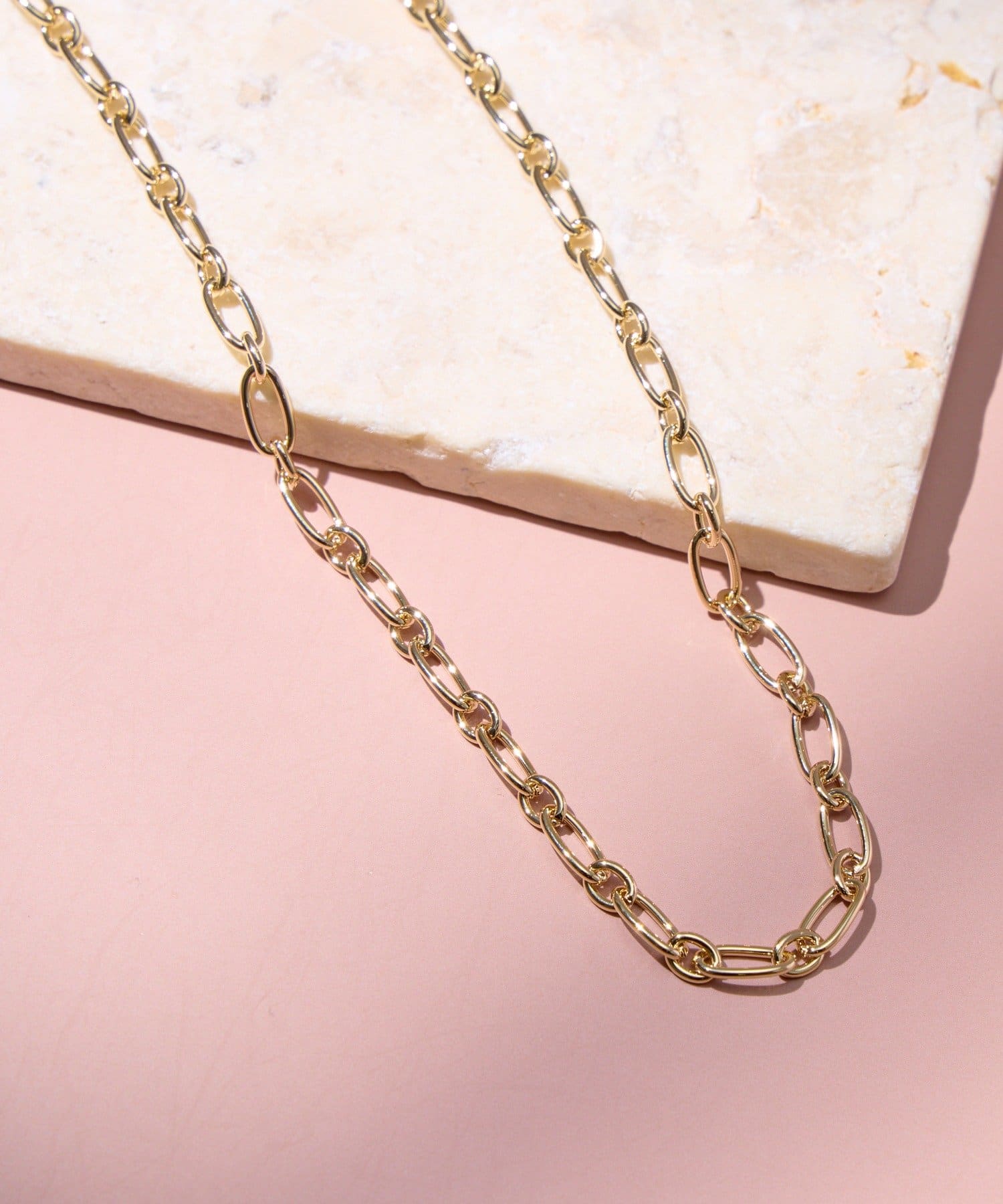 Lattice(ラティス) ＜ステンレス＞シンプルチェーンネックレス