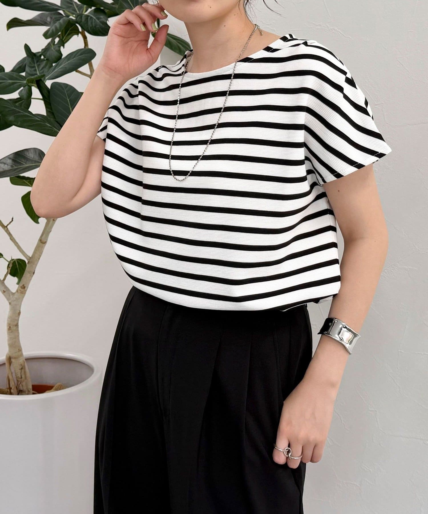 tシャツ バックリボンボーダープルオーバー レディース バックリボンボーダープルオーバーカットソー | FREDY & GLOSTER