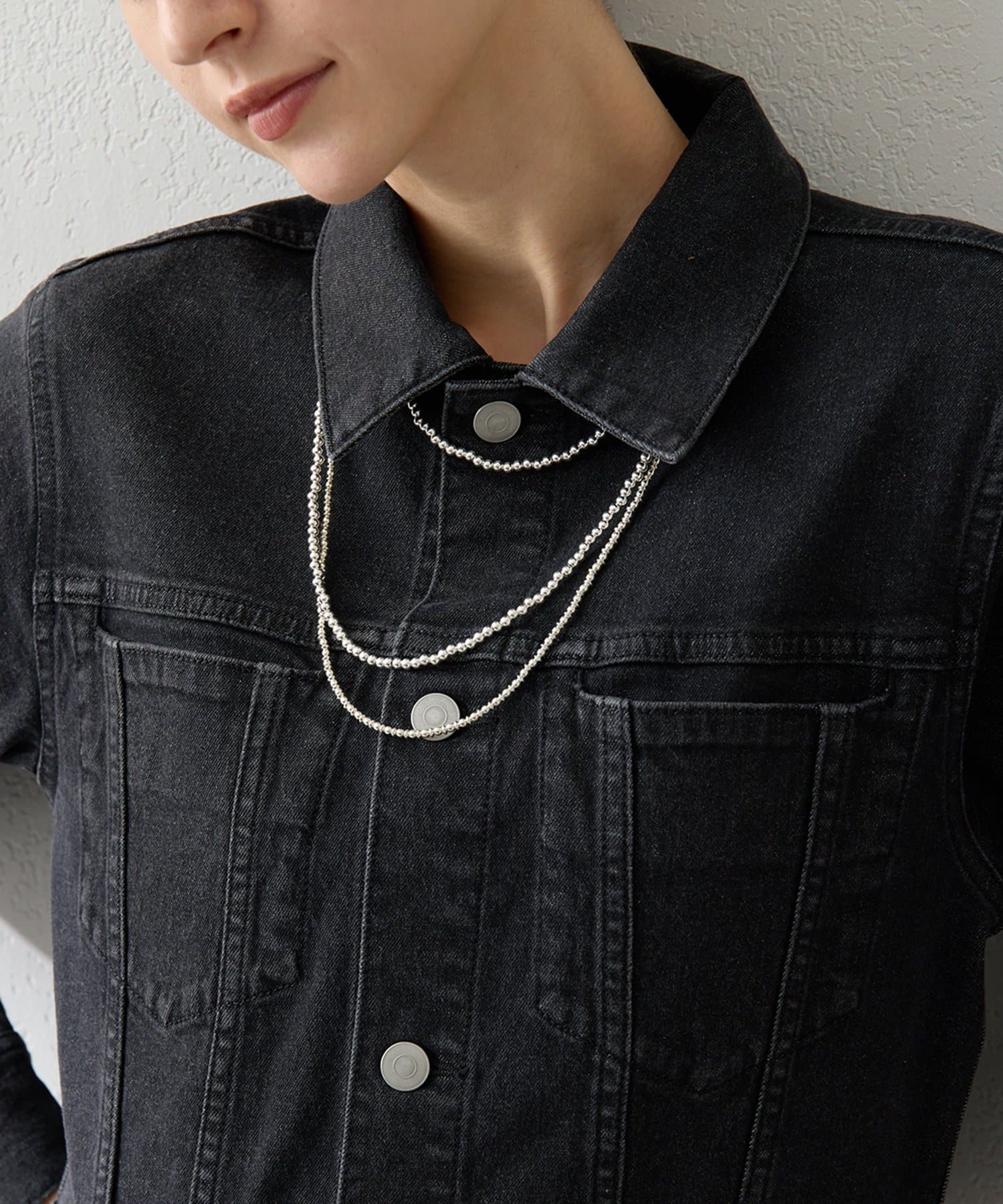 Hoaw.】シルバービース ロングネックレス | Whim Gazette(ウィム