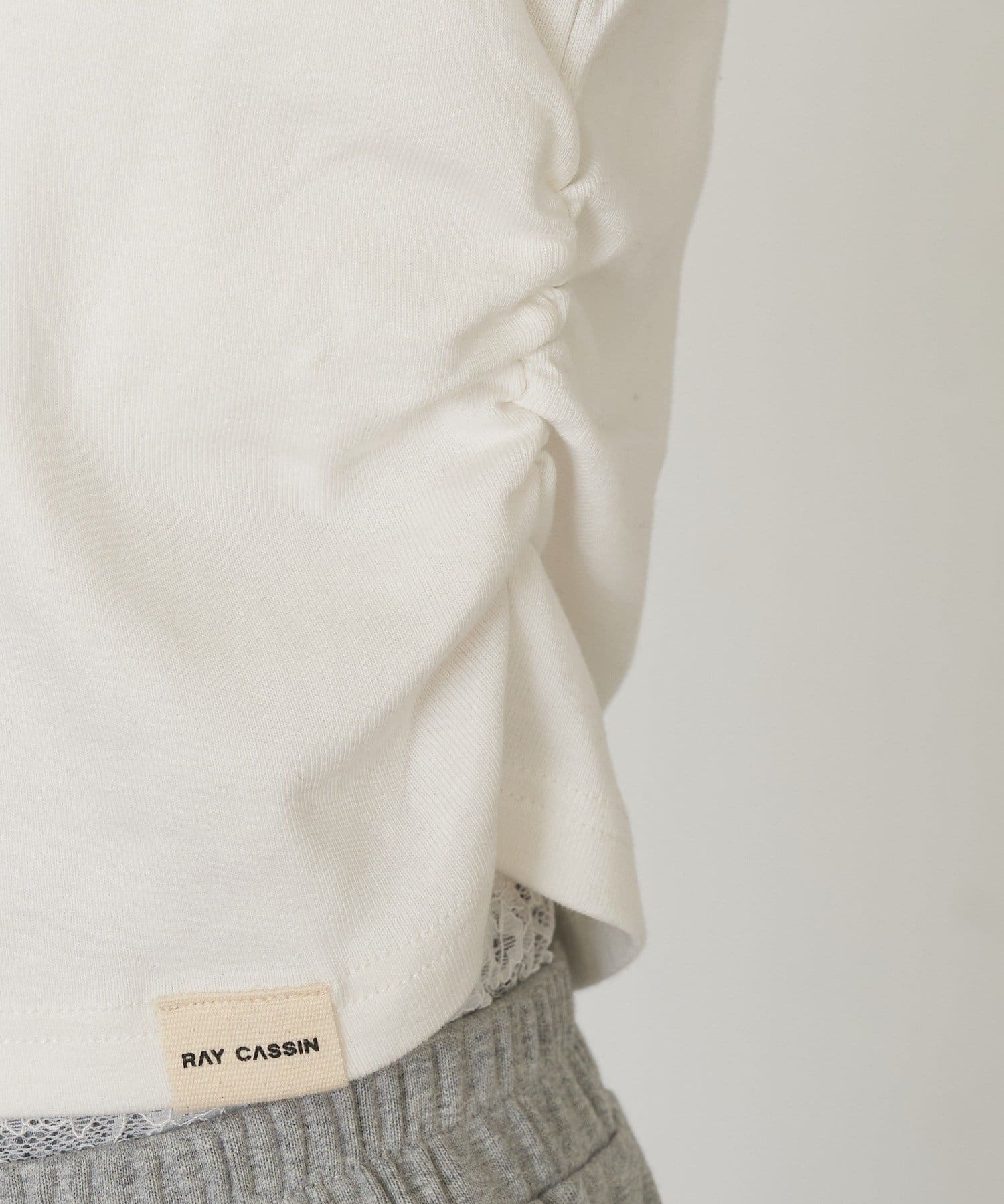 RAY CASSIN(レイカズン) ピグメントシャーリングチビＴシャツ