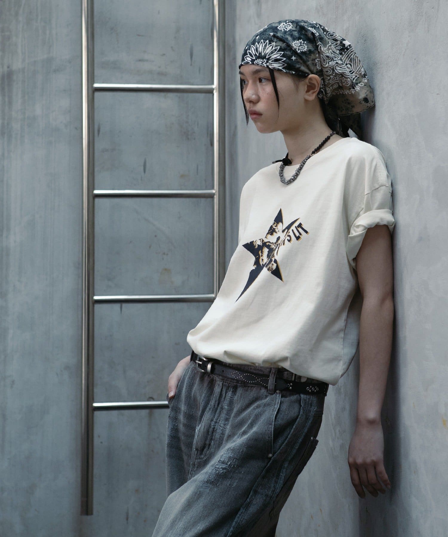 CIAOPANIC(チャオパニック) 【DEFGARMENTS/デフガーメンツ】LEATHER STUD BELT