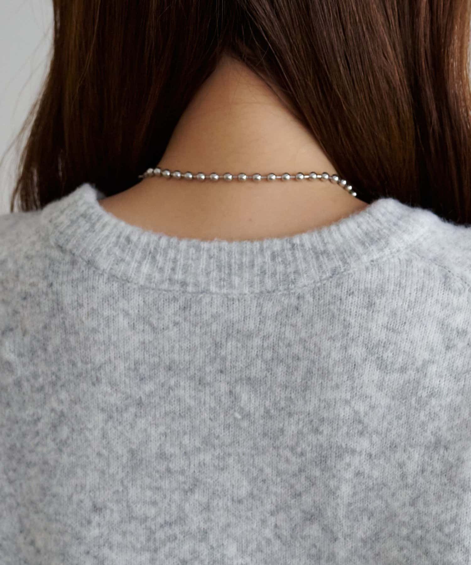 DISCOAT(ディスコート) メランジ袖ボリュームプルオーバー