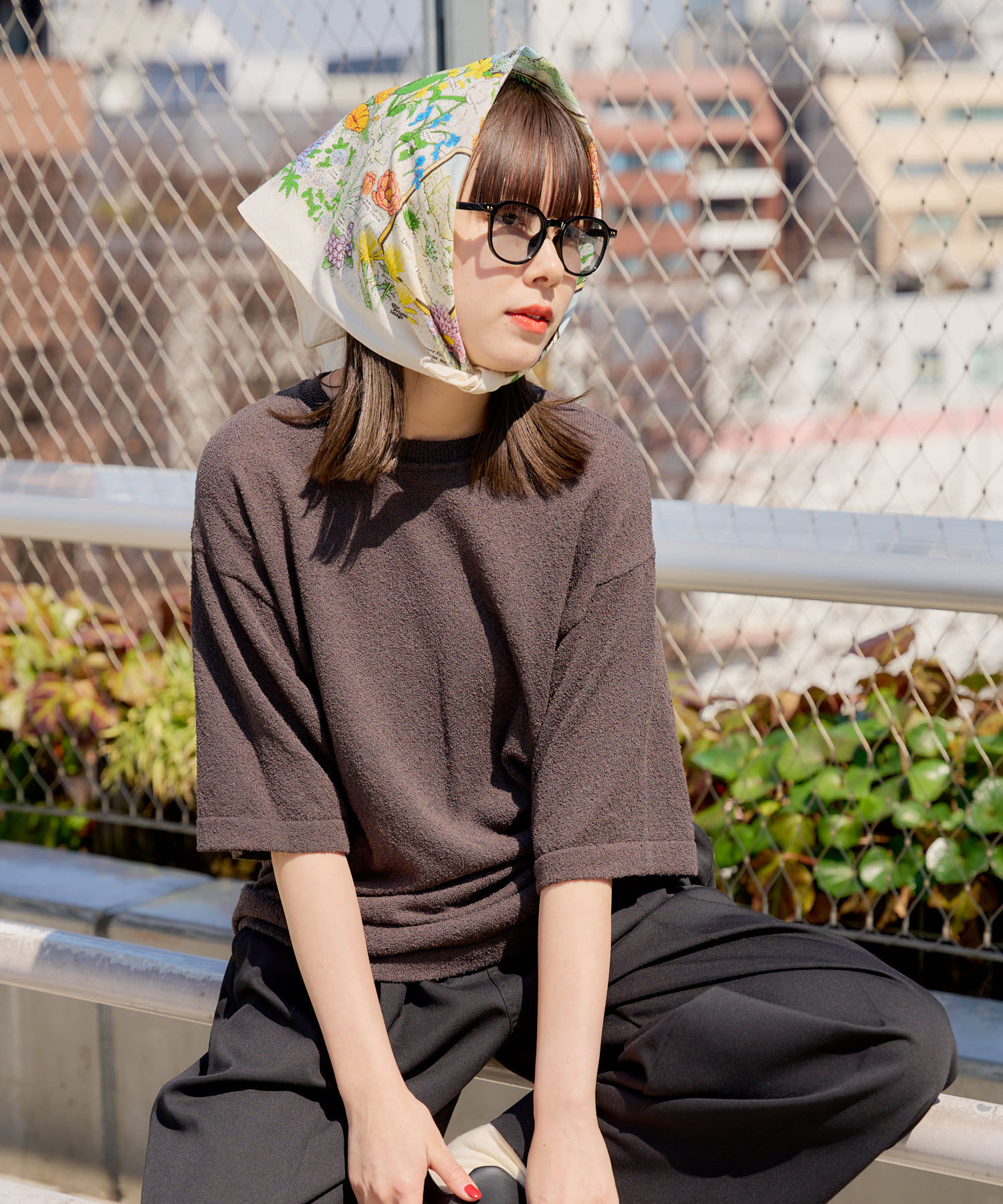 OUTLET(アウトレット) 【Kastane】【WHIMSIC】ブークレニットTシャツ