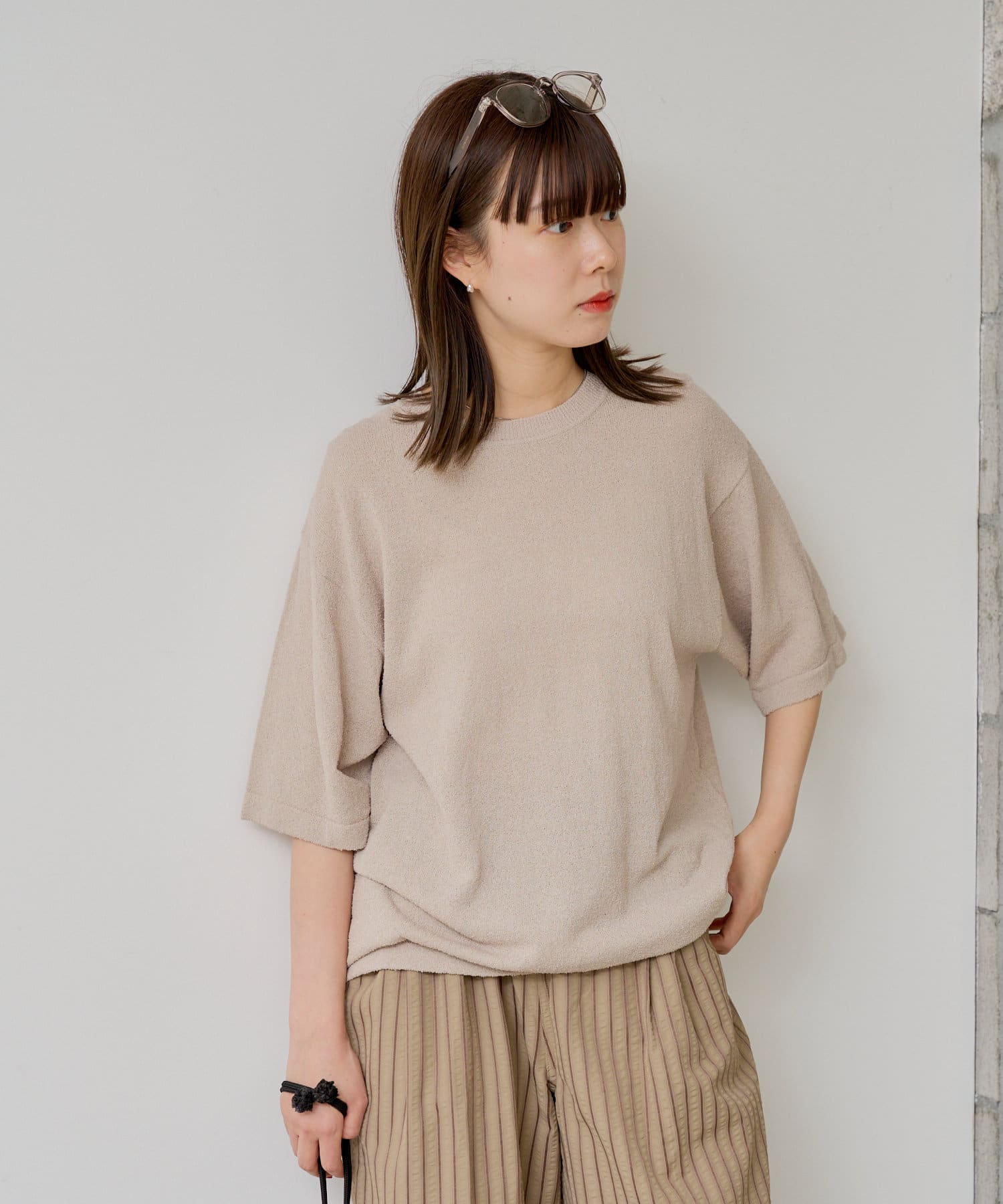 OUTLET(アウトレット) 【Kastane】【WHIMSIC】ブークレニットTシャツ