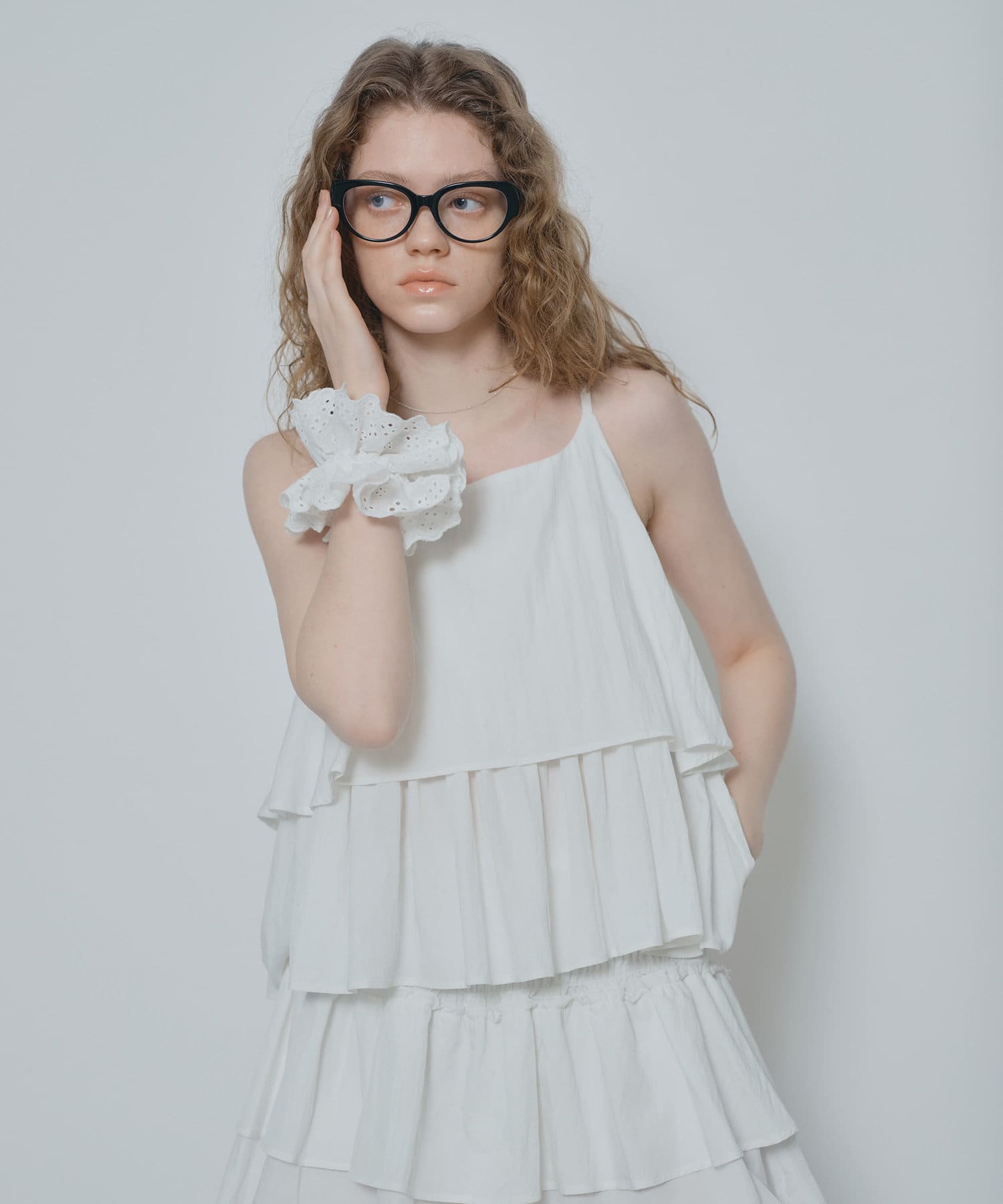 新品】Mystrada♡《店舗限定》フリルティアードキャミ Mystrada