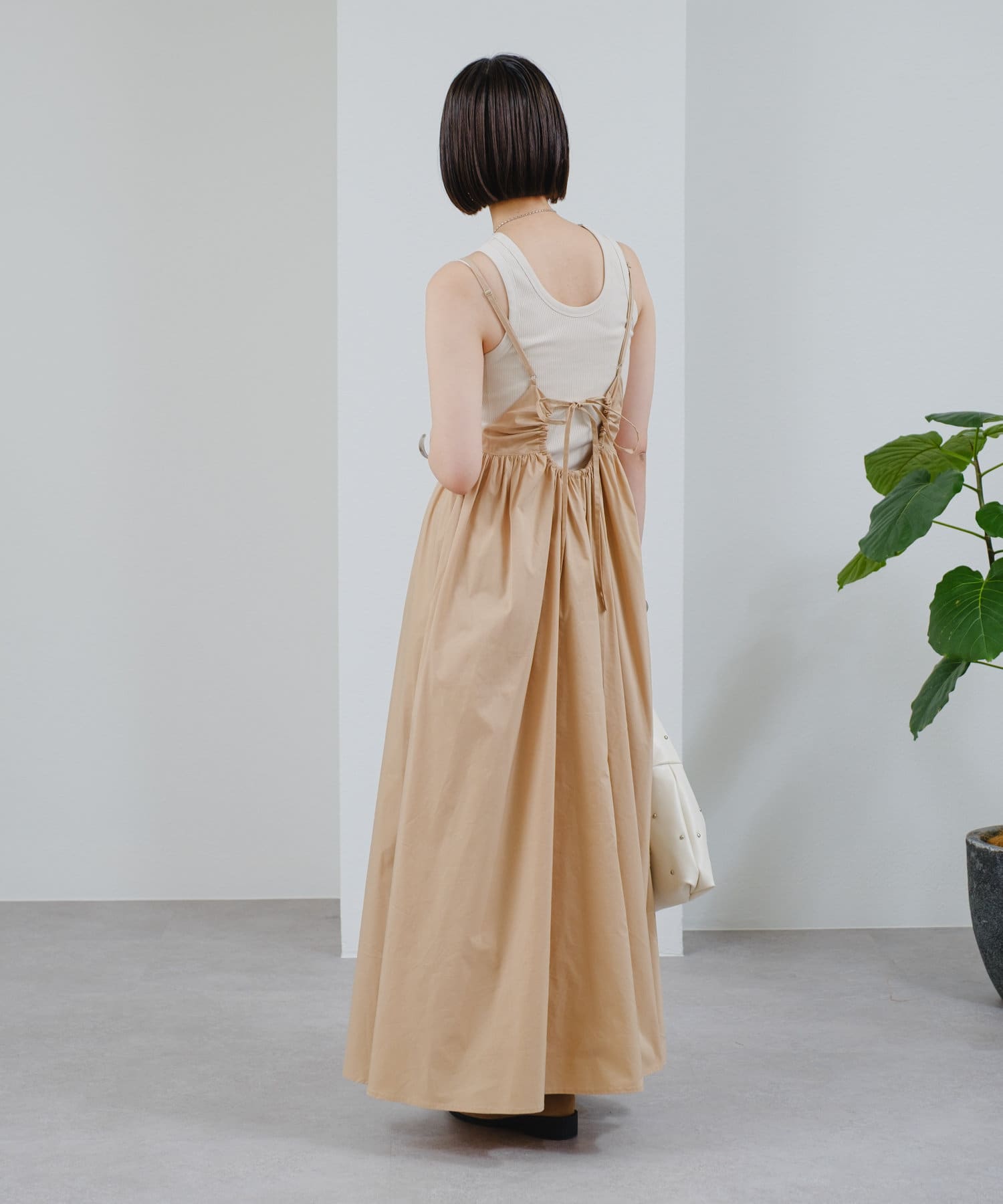 OUTLET(アウトレット) 【mystic】バックシャンキャミワンピ