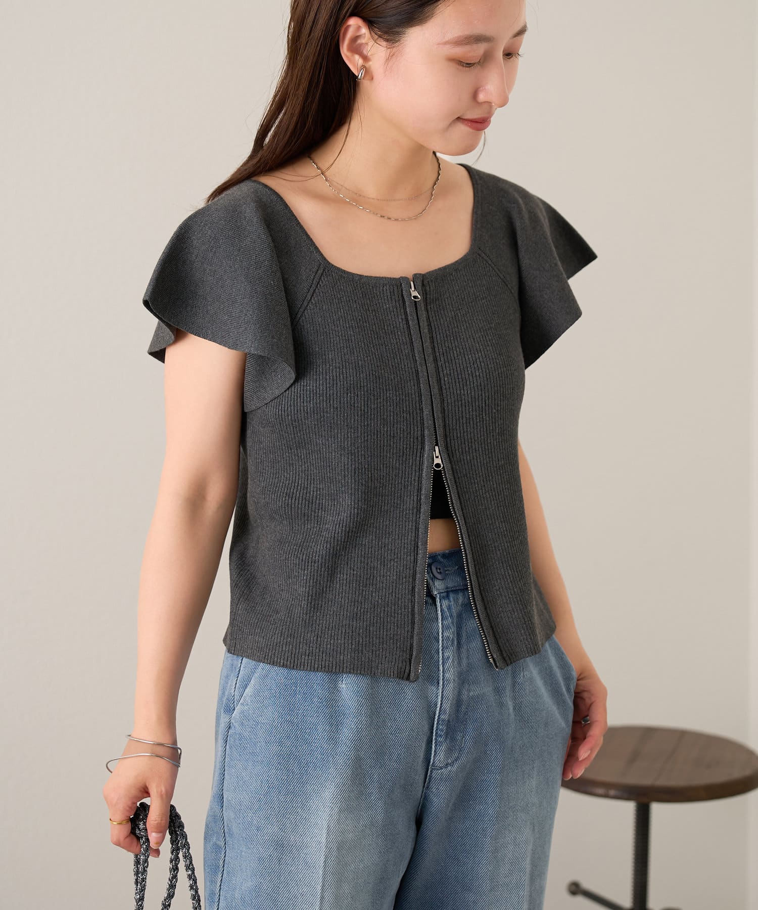 Kastane】ZIP袖フレアニット | OUTLET(アウトレット)レディース | PAL