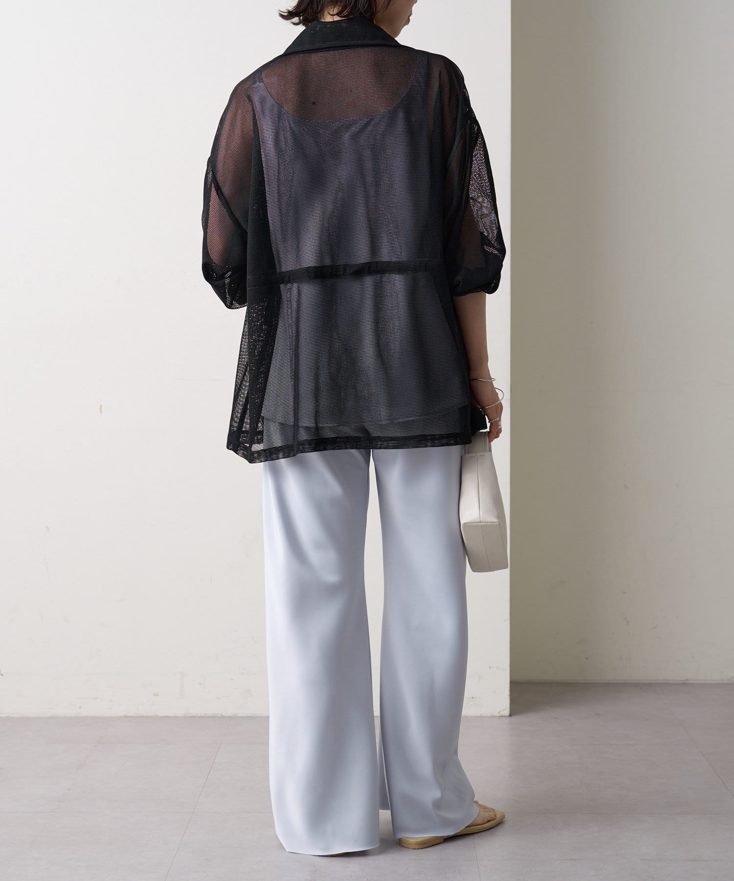 OUTLET(アウトレット) 【Omekashi】メッシュスタンドブルゾン