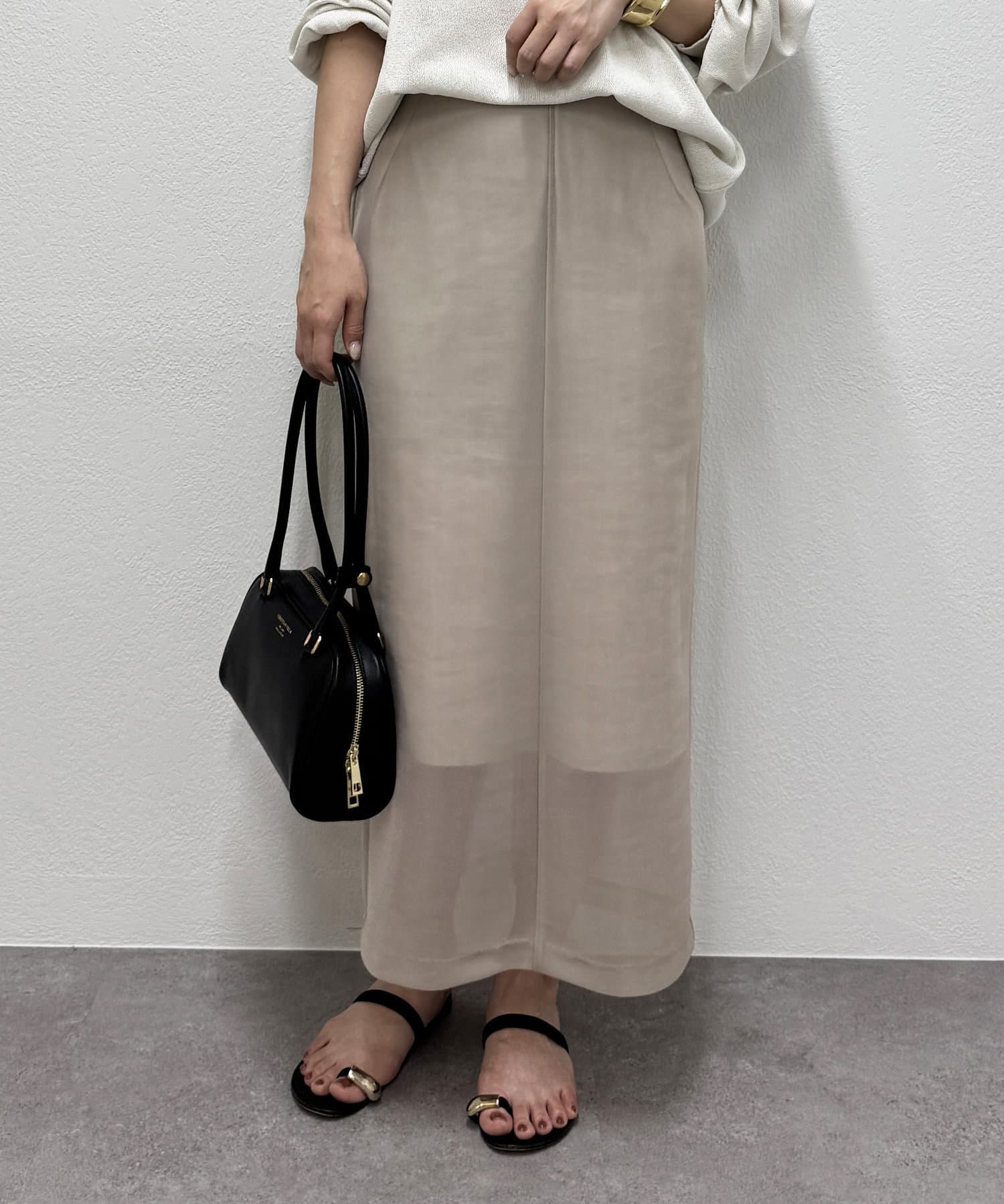 新品　Loungedress シアーメッシュダンボールスカート　ラウンジドレス Loungedress】シアーメッシュダンボールスカート | OUTLET