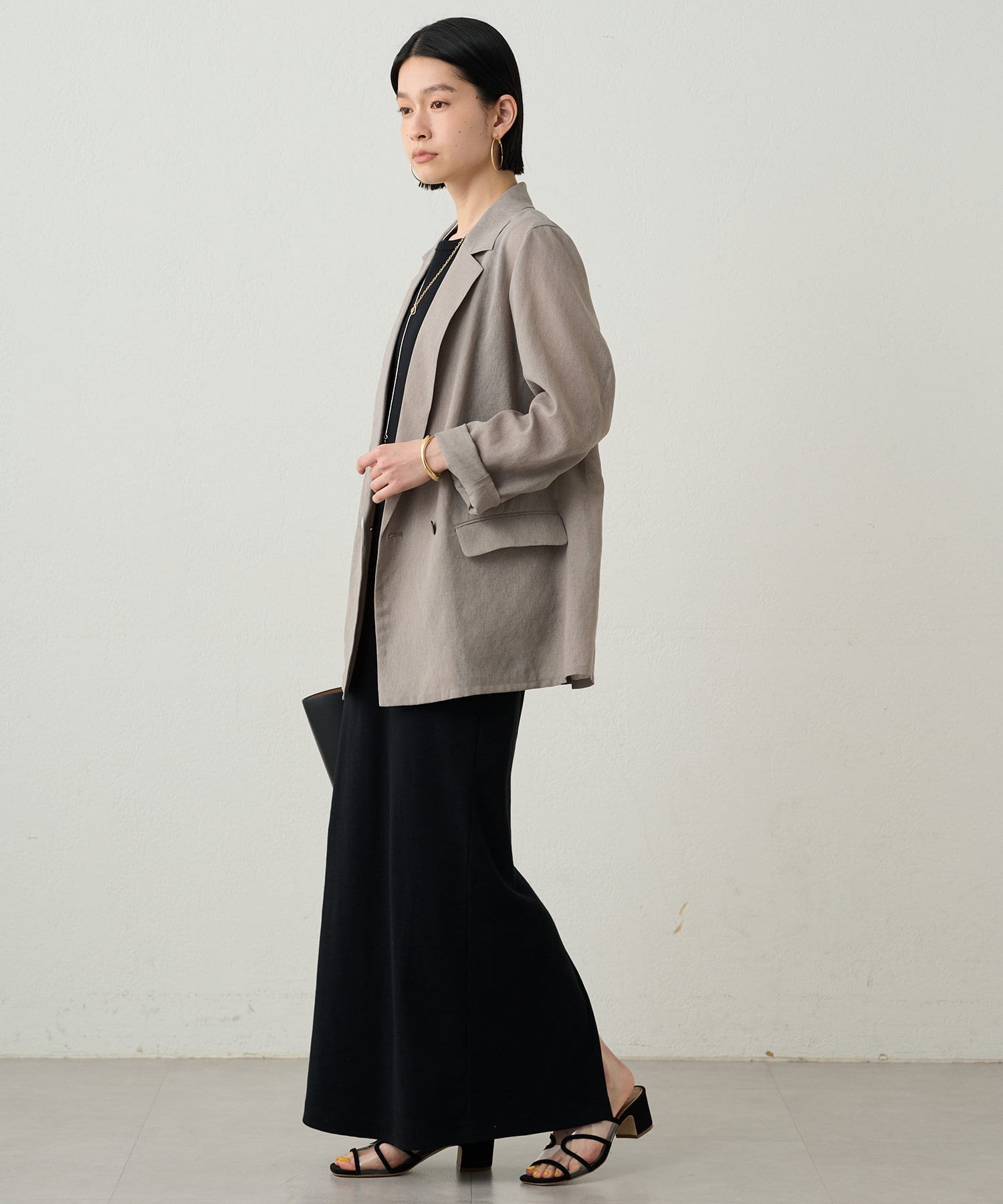 【新品タグ付】ラウンジドレス ノースリカットワンピース ブラック Loungedress】ノースリカットワンピース｜パルグループ