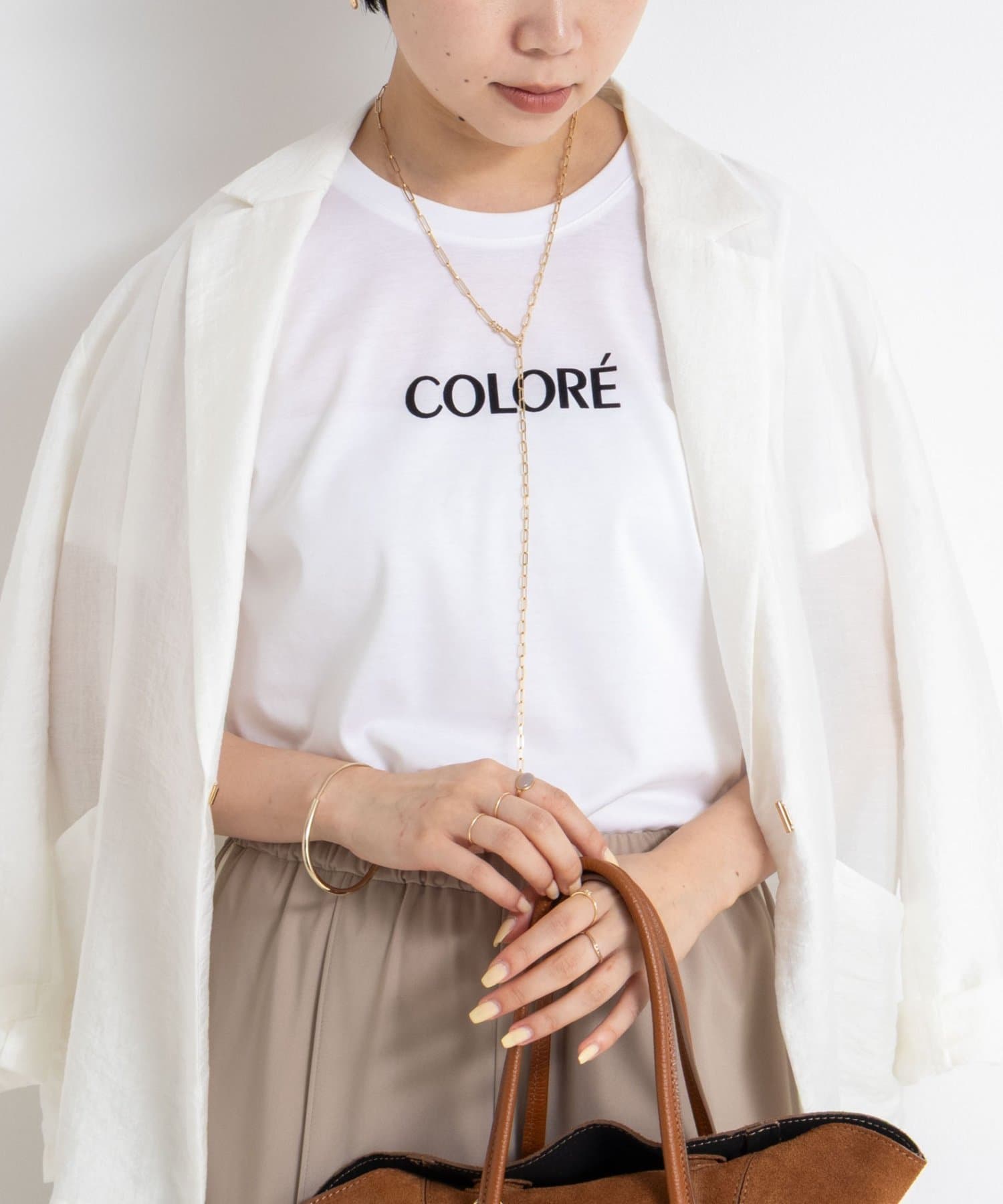 NOLLEY'S(ノーリーズ) シルケット天竺フロッキーロゴTシャツ