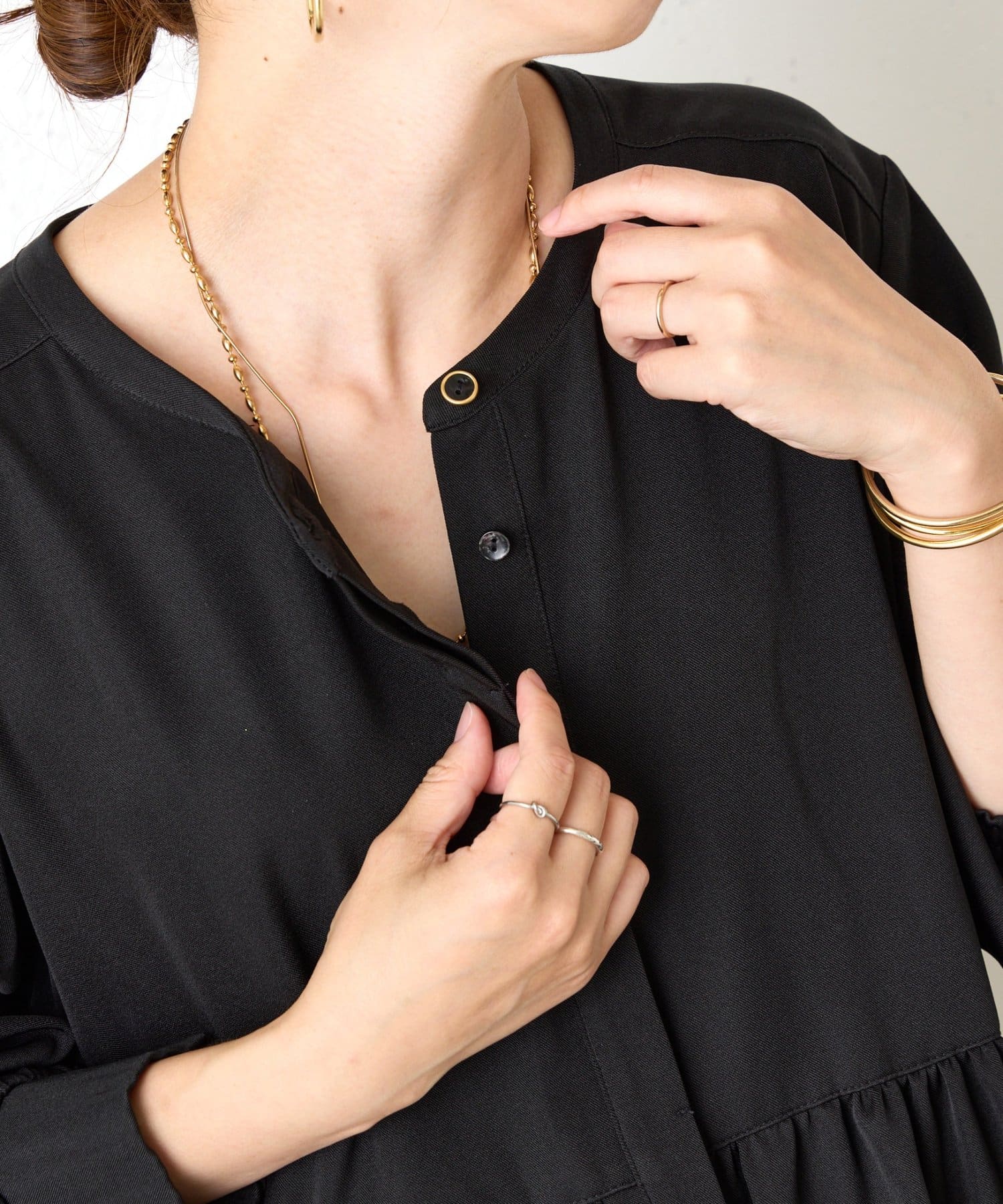 Jena　espace merveilleux(ジェナ　エスパスメルヴェイユ) 【さわゆい企画】【WEB限】ペプラムブラウス