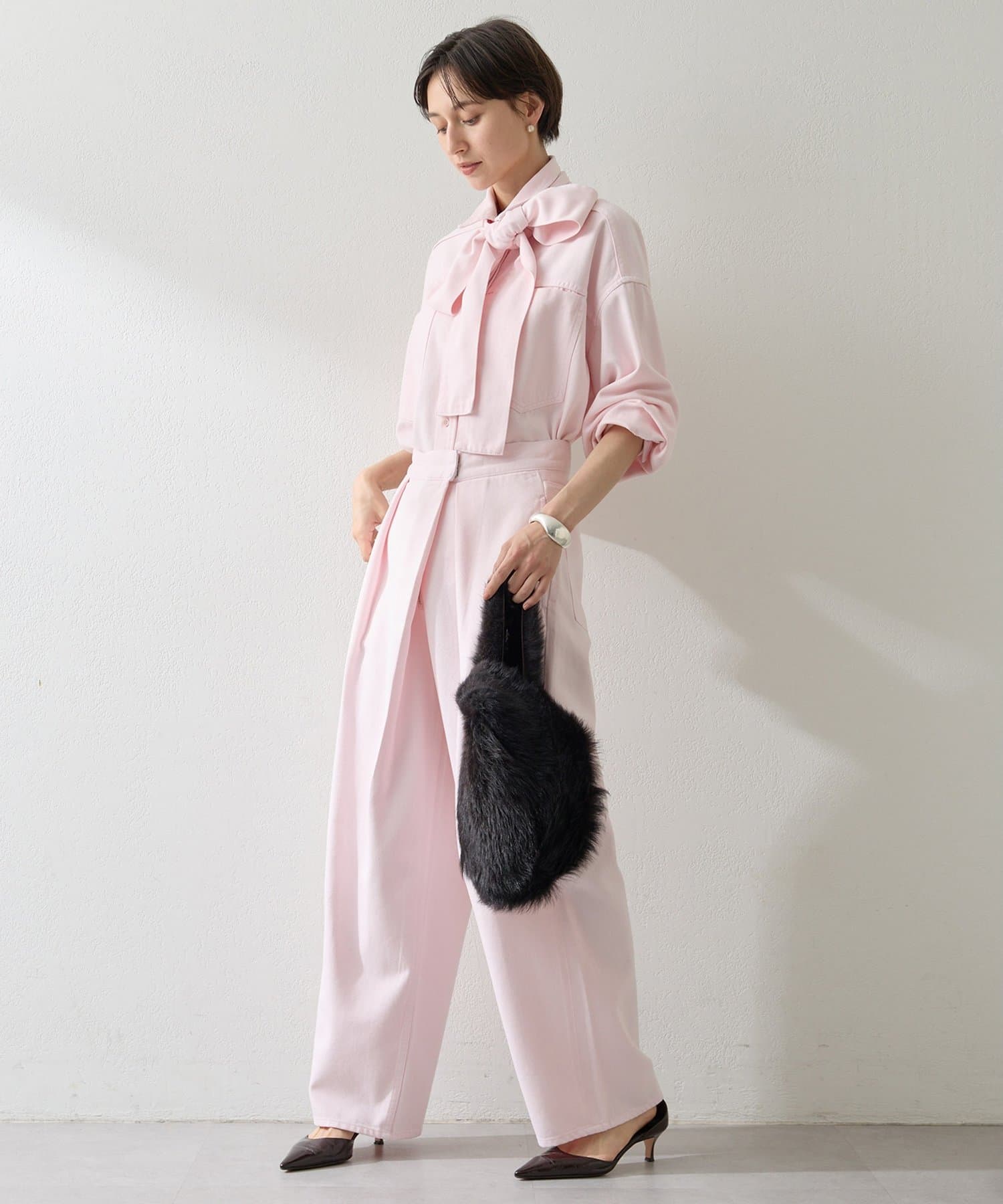 Whim Gazette(ウィム ガゼット) ＜高輪店＆WEB限定＞トスカーナムートンチェーンBAG