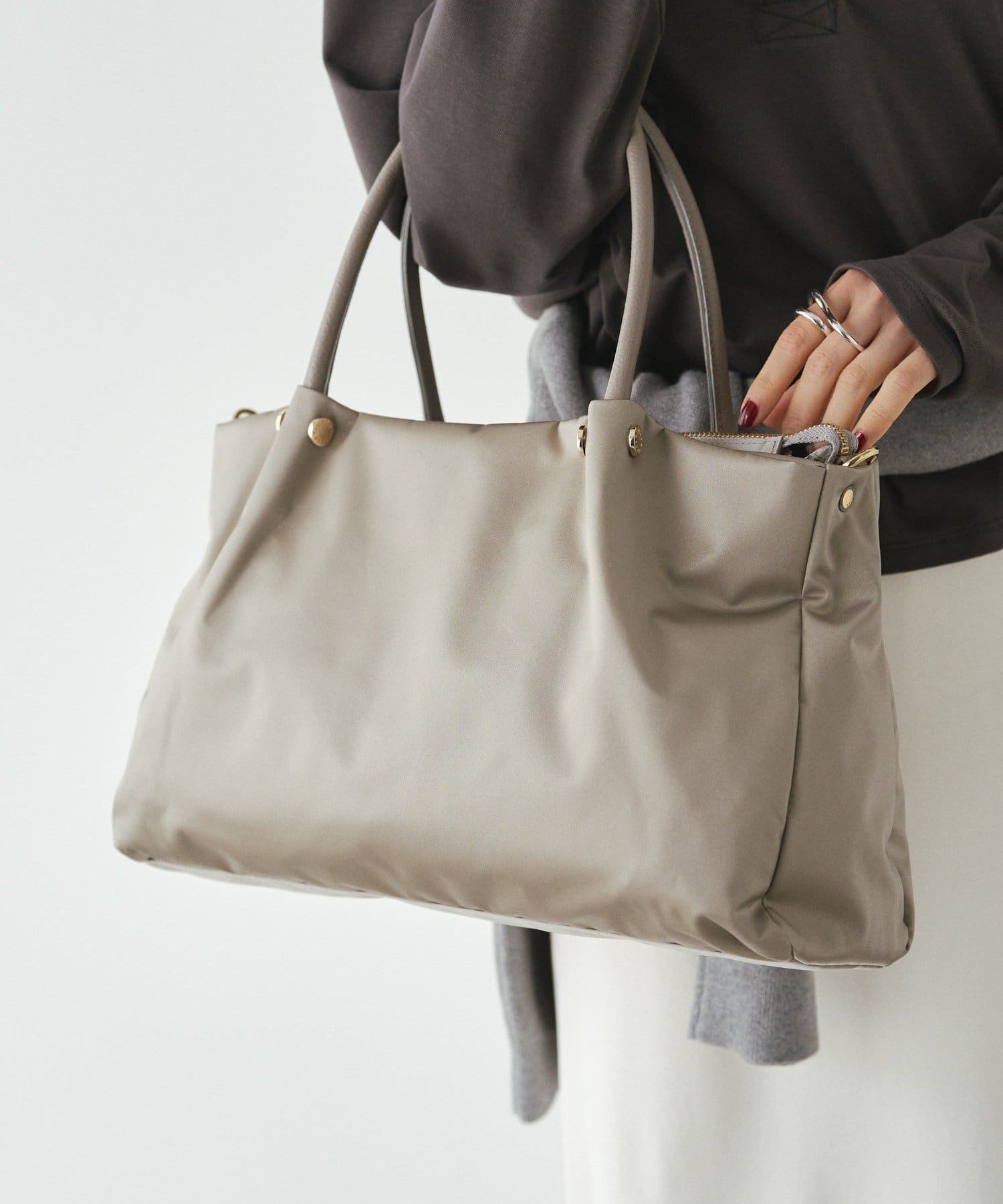 三層2wayトートバッグ M | russet(ラシット)レディース | PAL