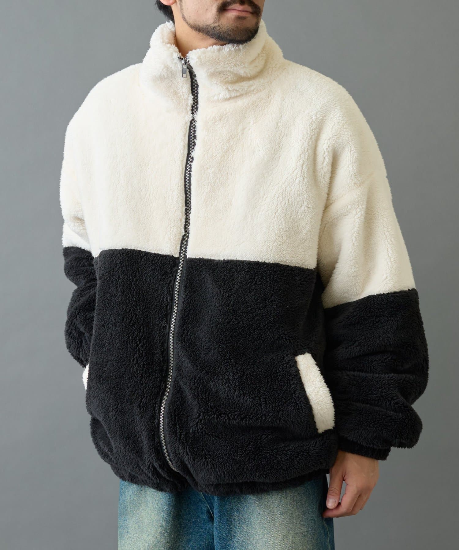 COLONY 2139(コロニー トゥーワンスリーナイン) 【リバイバル】シャギーフリースBIGスタンドブルゾン