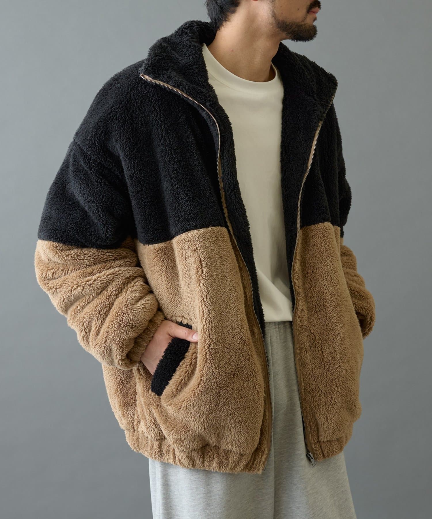 COLONY 2139(コロニー トゥーワンスリーナイン) 【リバイバル】シャギーフリースBIGスタンドブルゾン