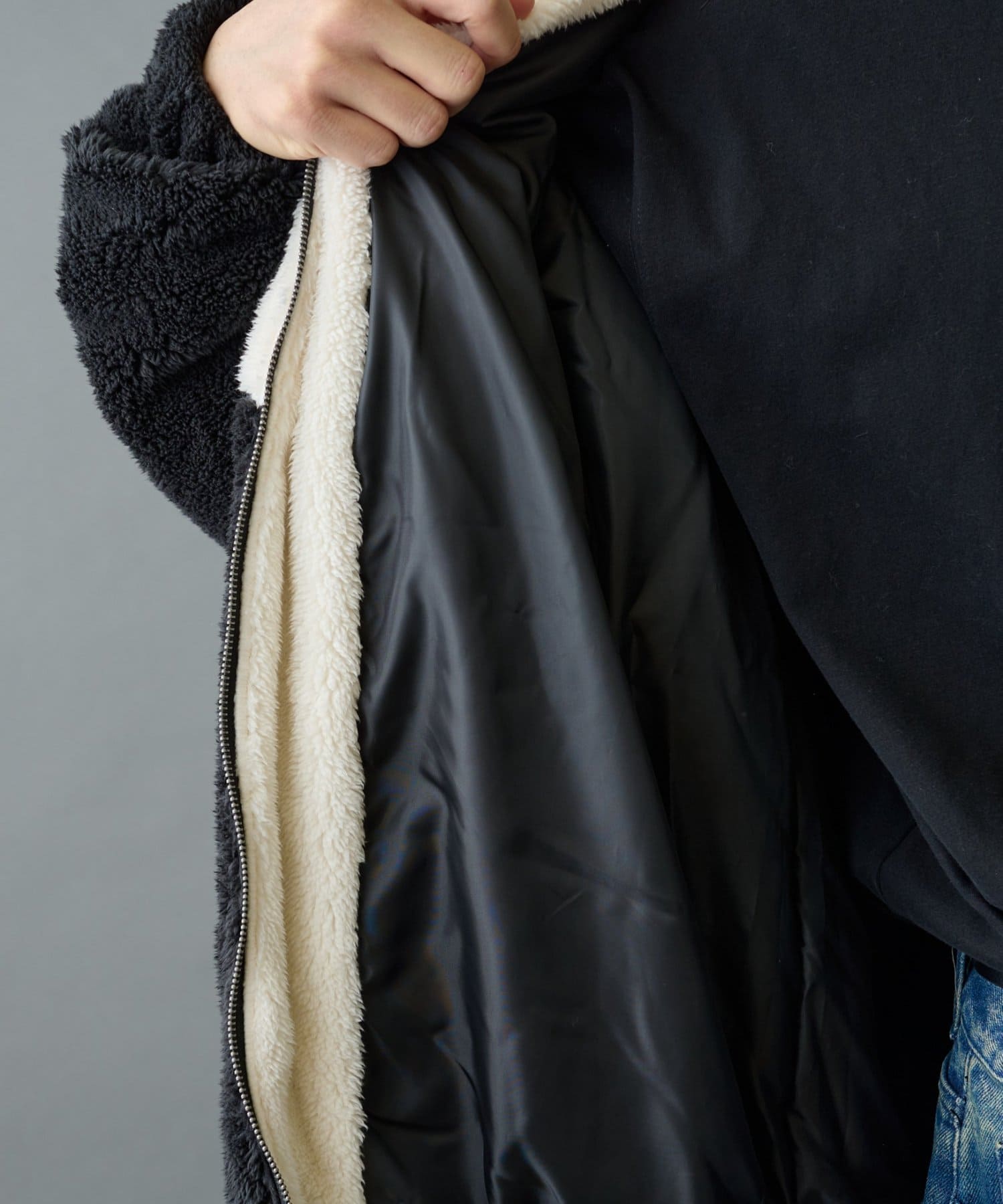 COLONY 2139(コロニー トゥーワンスリーナイン) 【リバイバル】シャギーフリースBIGスタンドブルゾン