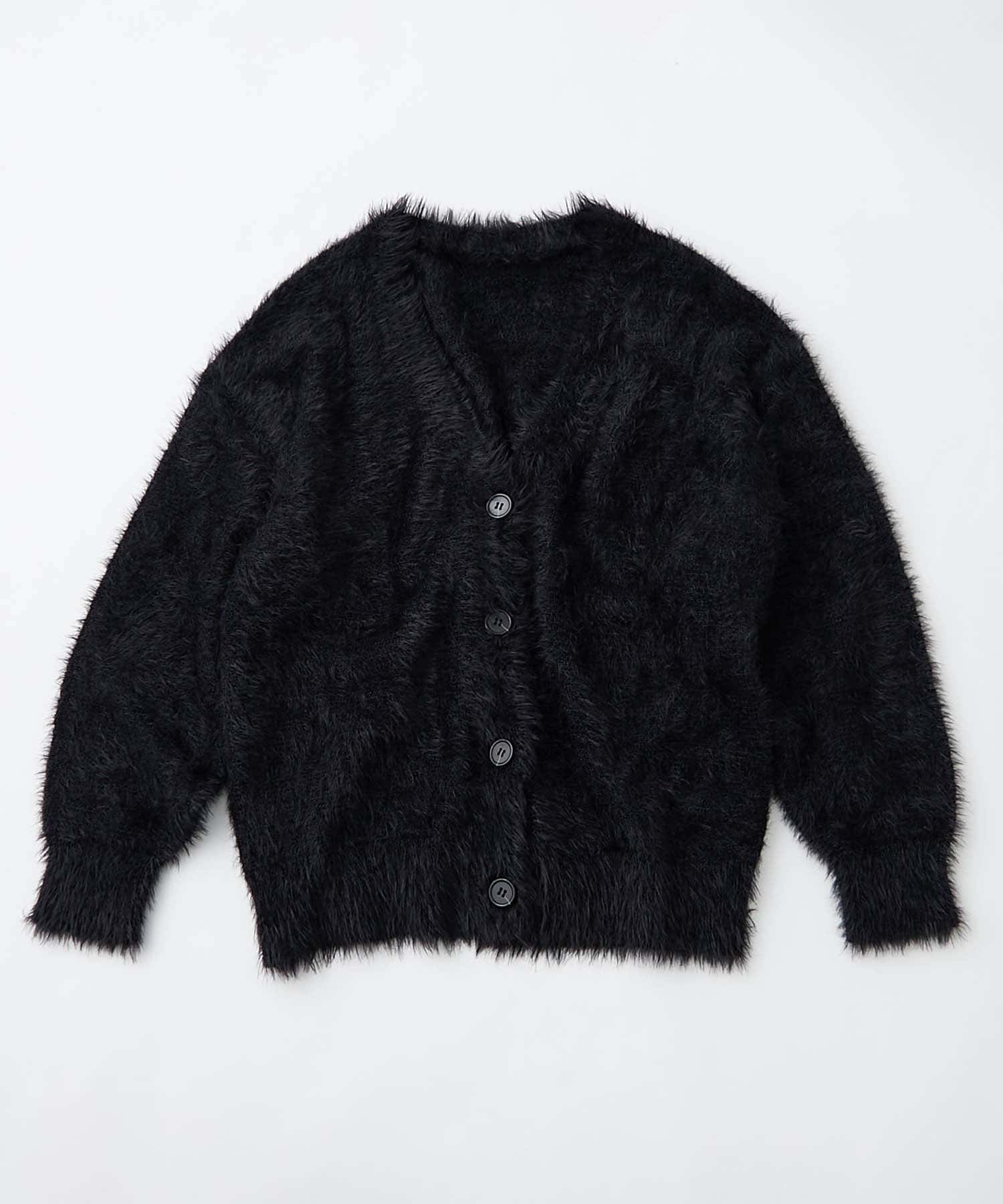 NICE CLAUP / OLIVE des OLIVE OUTLET(ナイスクラップ  / オリーブ デ オリーブ アウトレット) 【RMAF】シャギーロングカーディガン