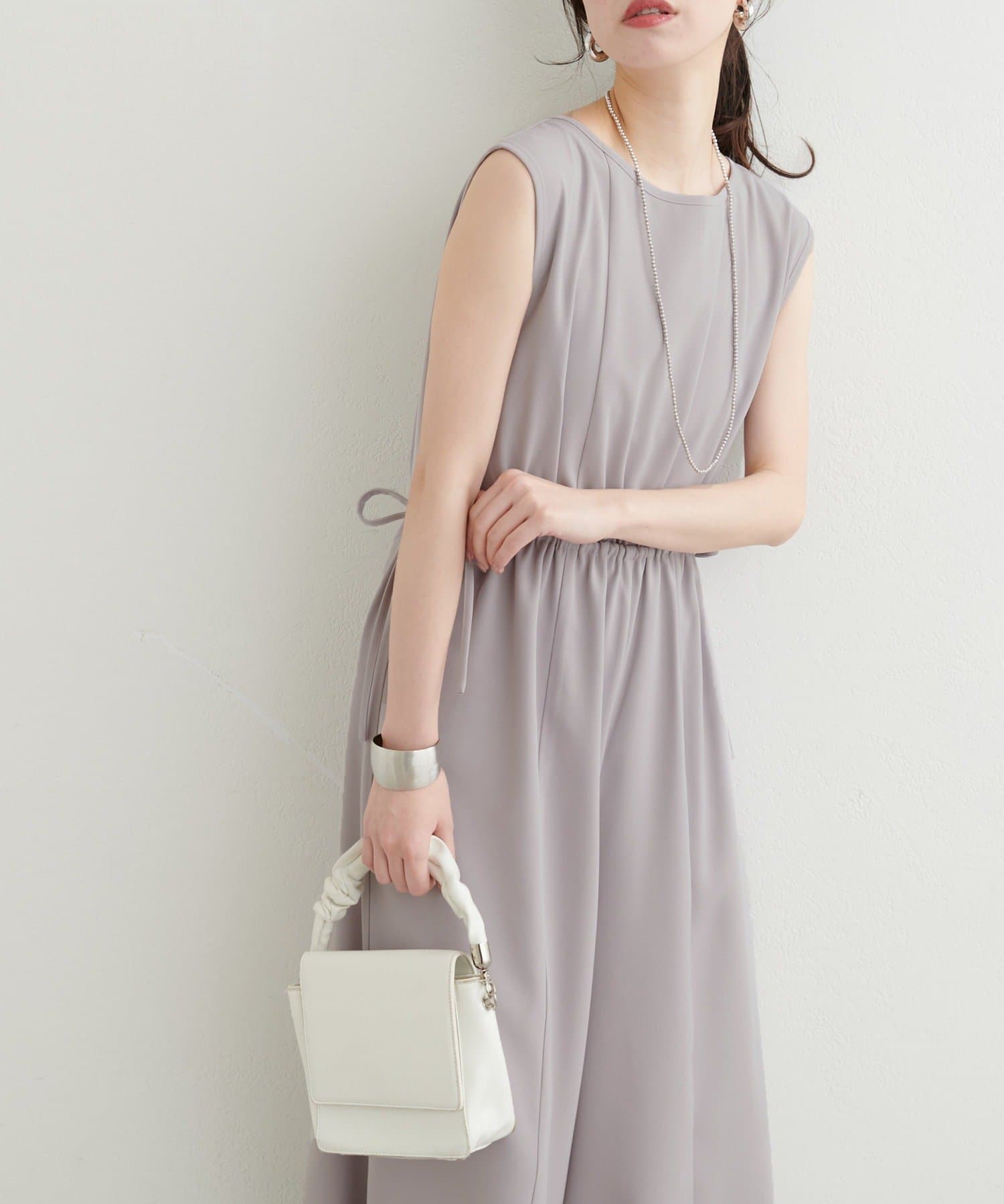 NICE CLAUP / OLIVE des OLIVE OUTLET(ナイスクラップ  / オリーブ デ オリーブ アウトレット) 【natural couture】バックシャーリングロンパース