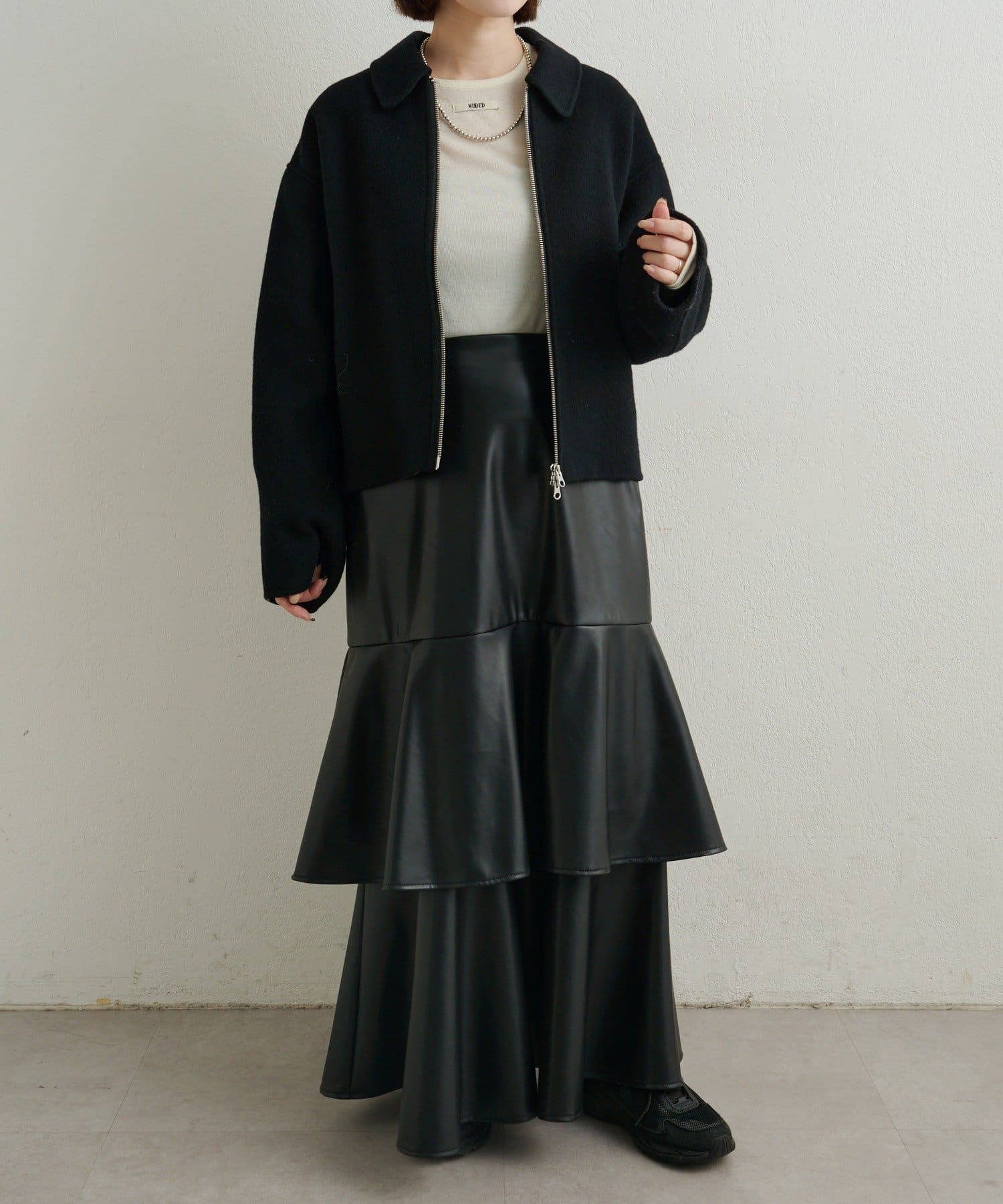 Omekashi(オメカシ) ファインメリノウールビーバーリバージャケット