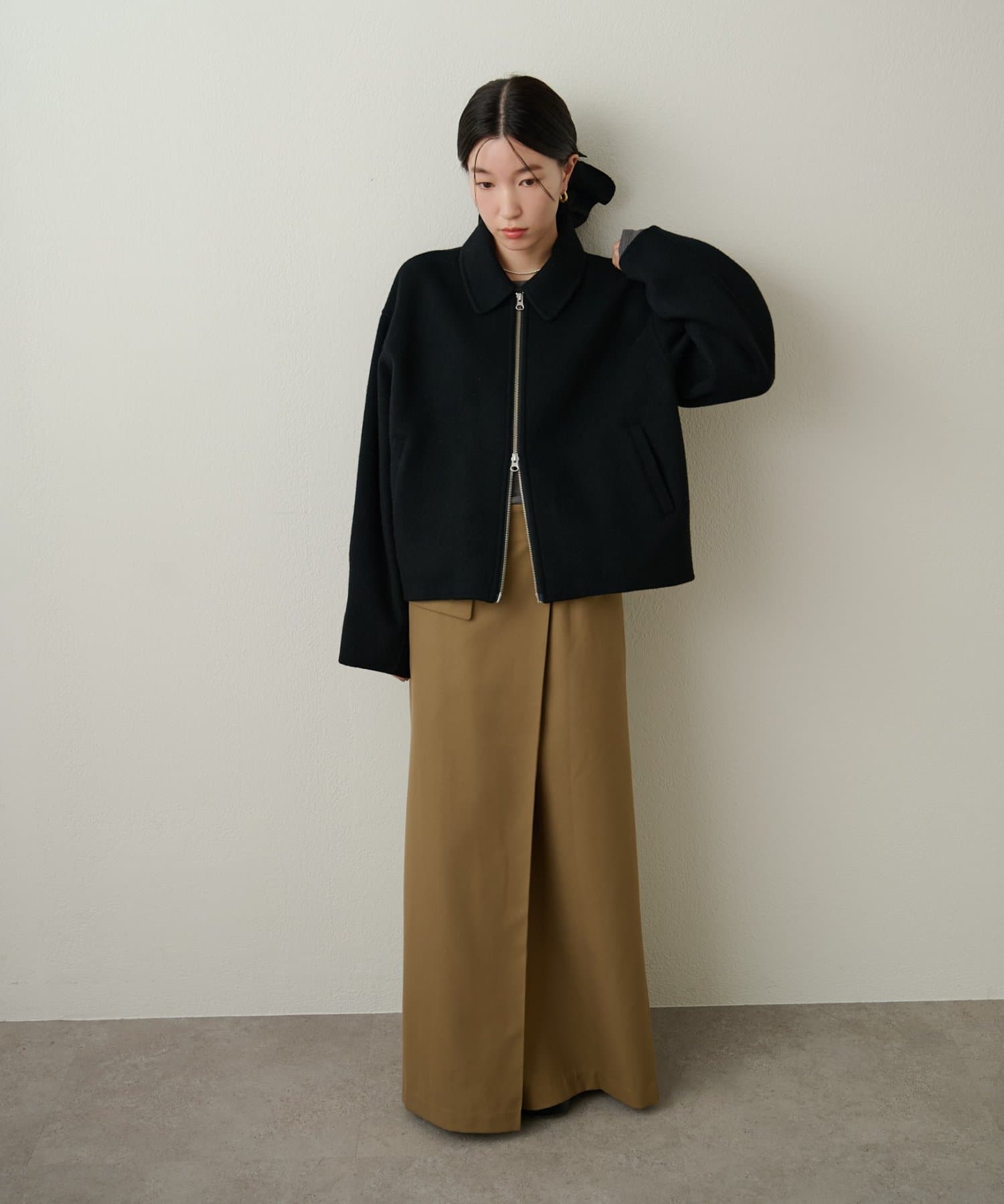 Omekashi(オメカシ) ファインメリノウールビーバーリバージャケット