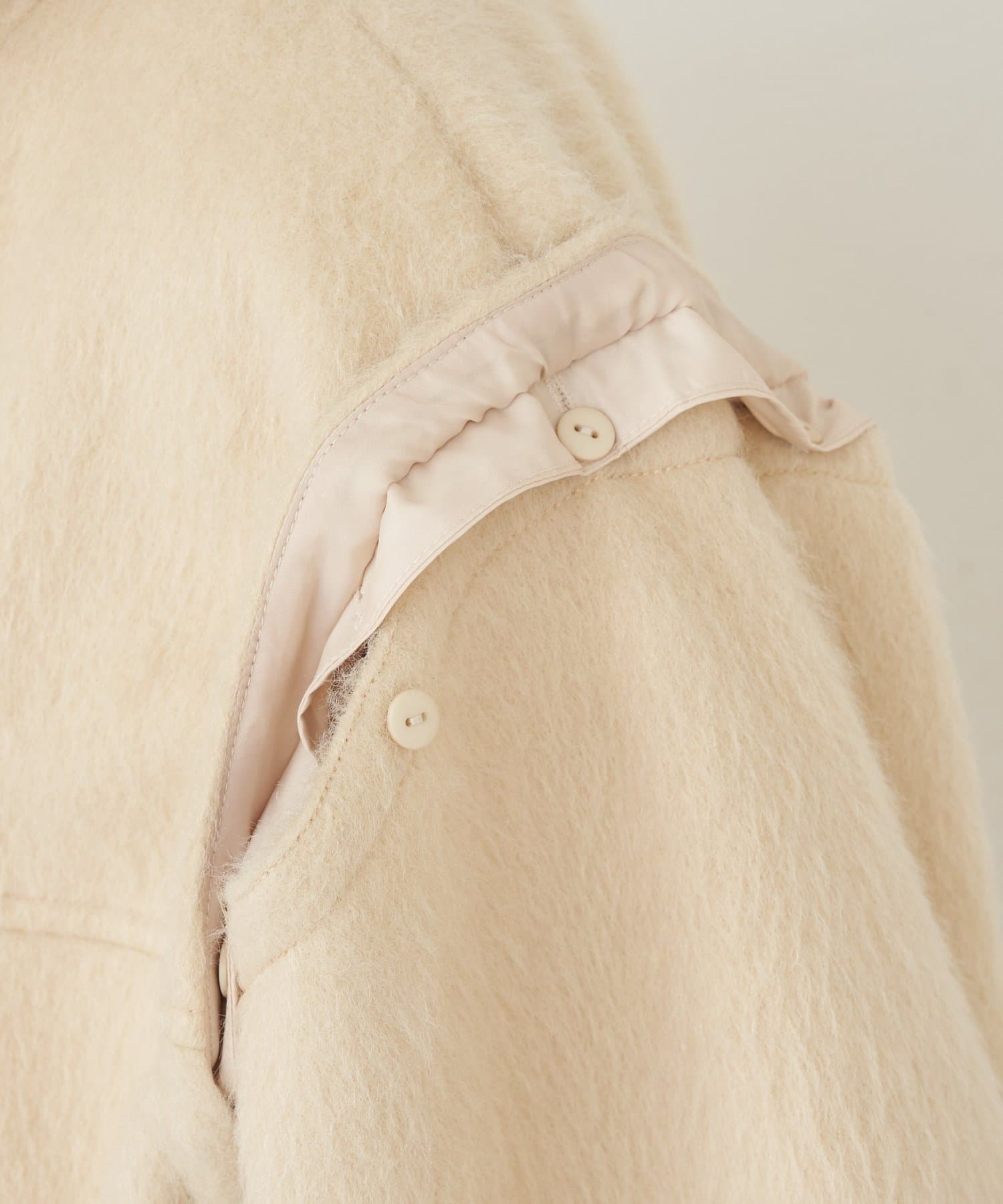 CIAOPANIC TYPY(チャオパニックティピー) シャギー袖取り外しスタンドハーフコート