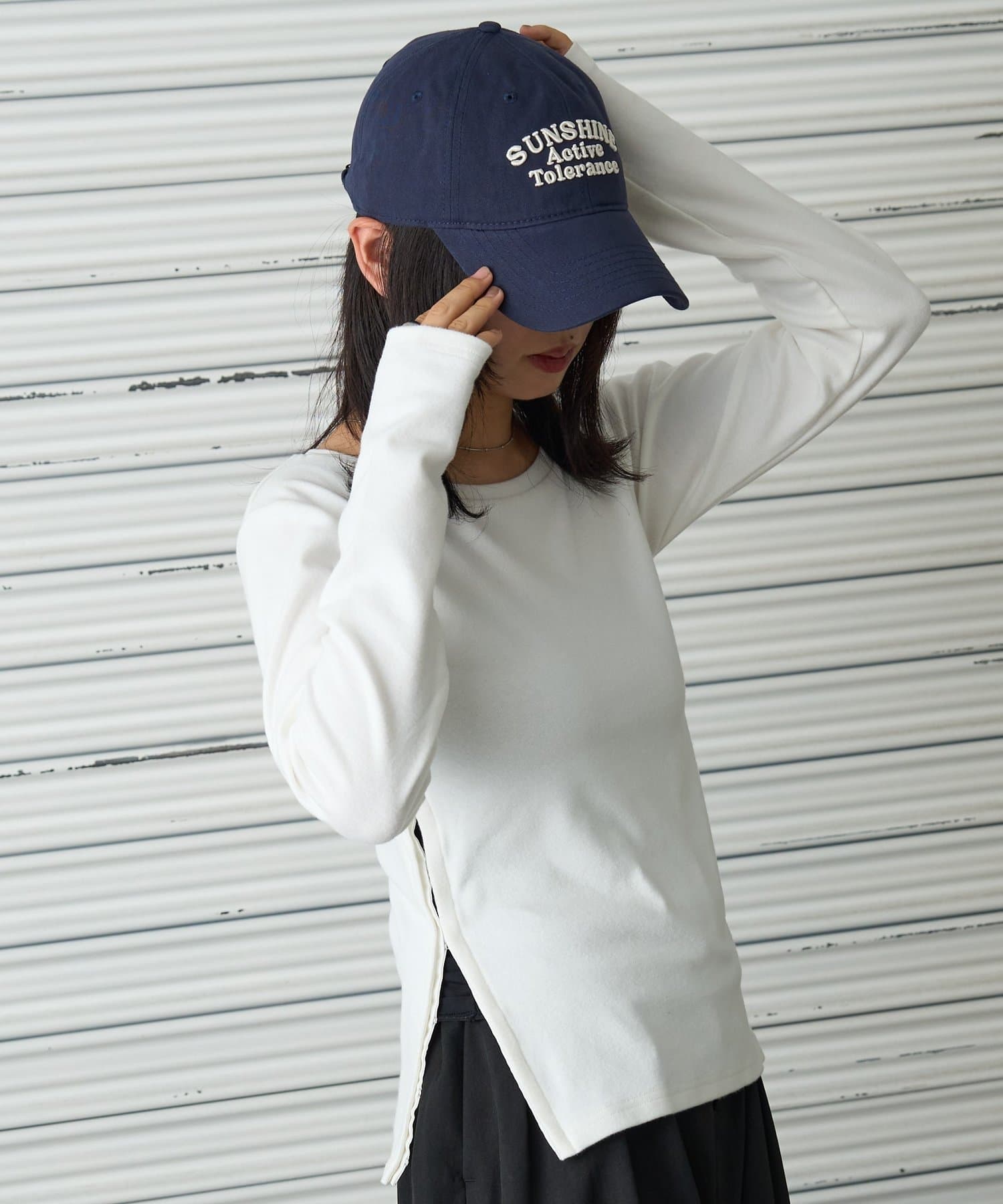 -goocy-(グーシー) スムース天竺サイドホックプルオーバー