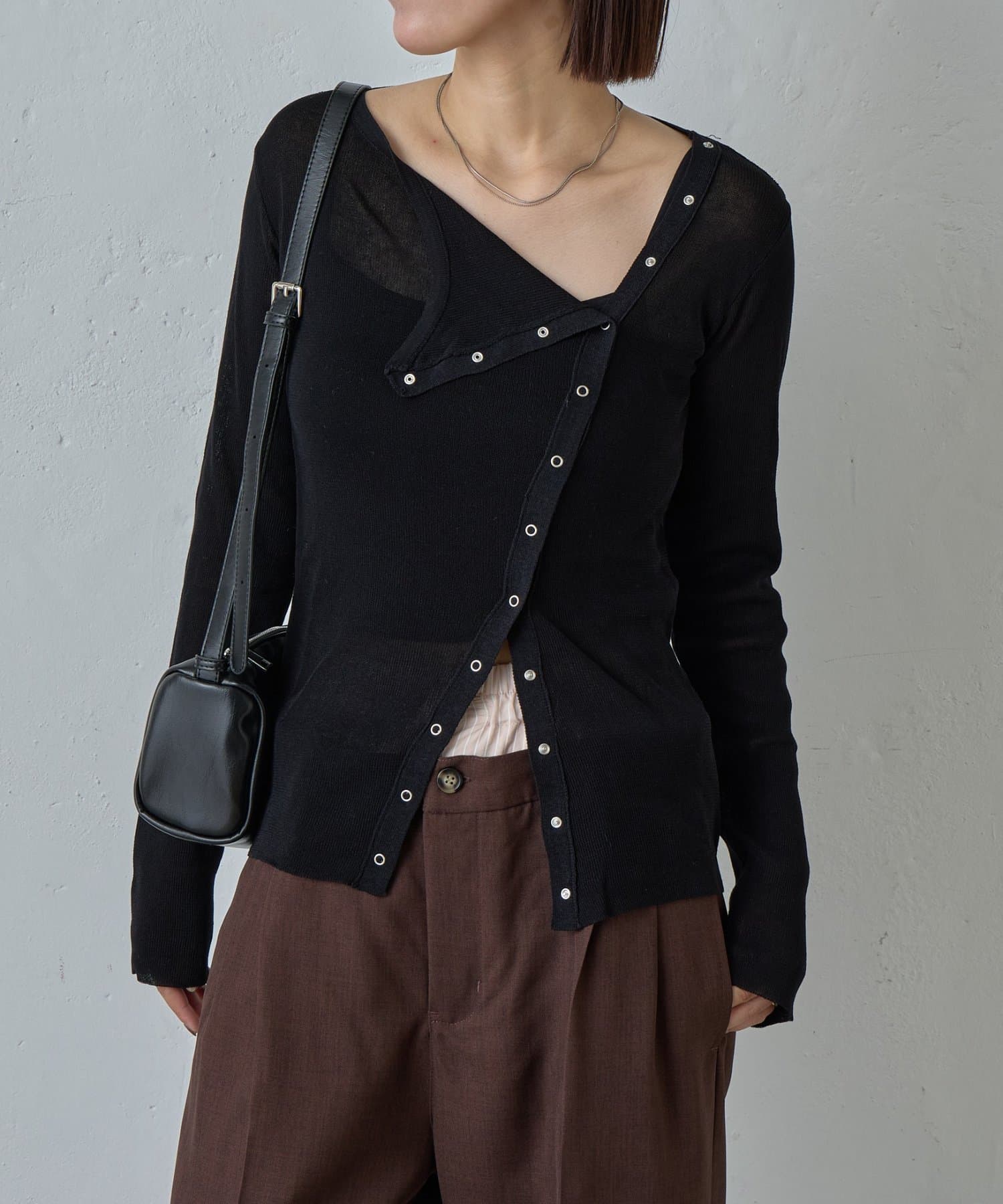 -goocy-(グーシー) 麻ライクシアースナップPO