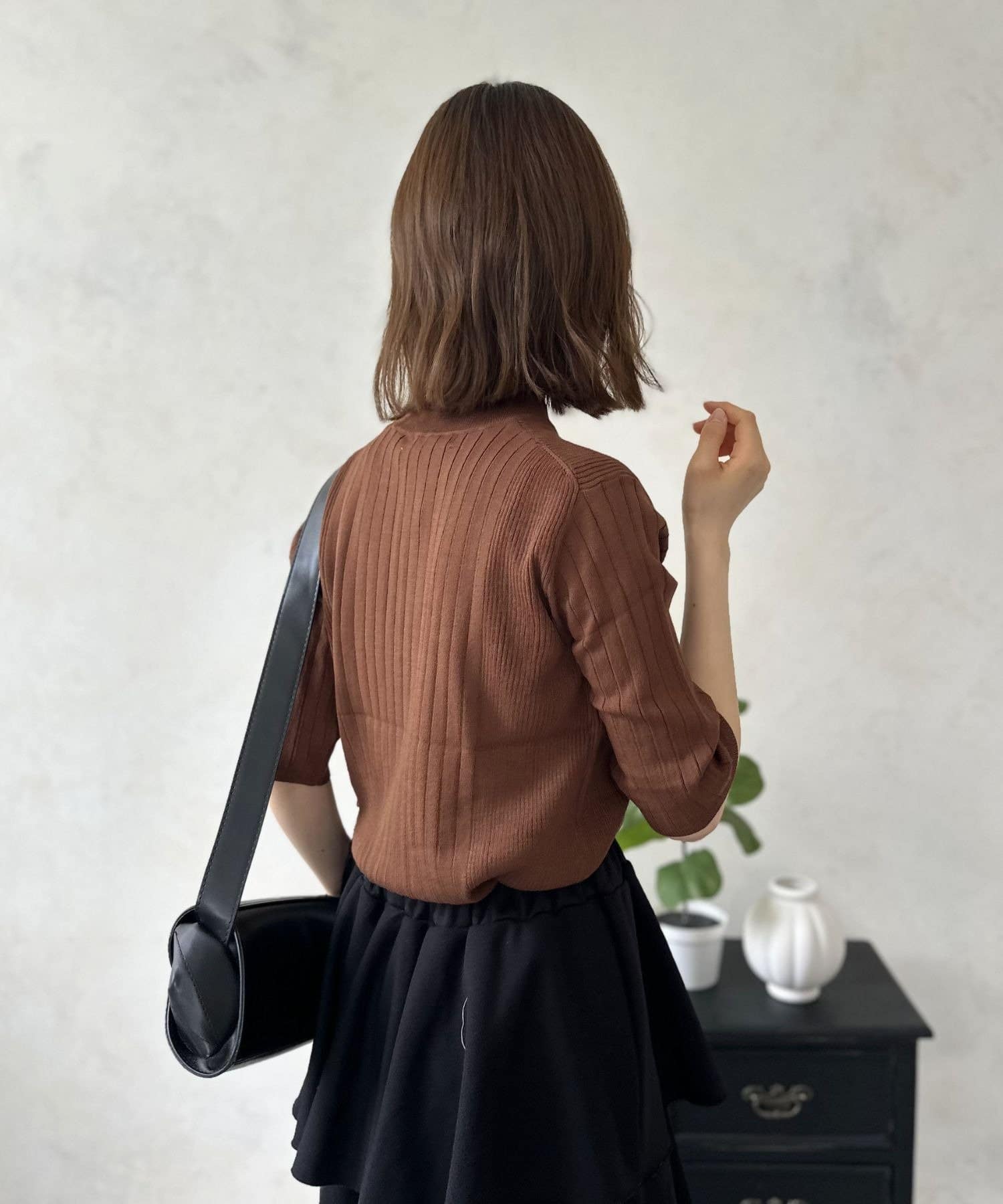 LOCUST(ローカスト) 【着回し力抜群】リブサマーニット