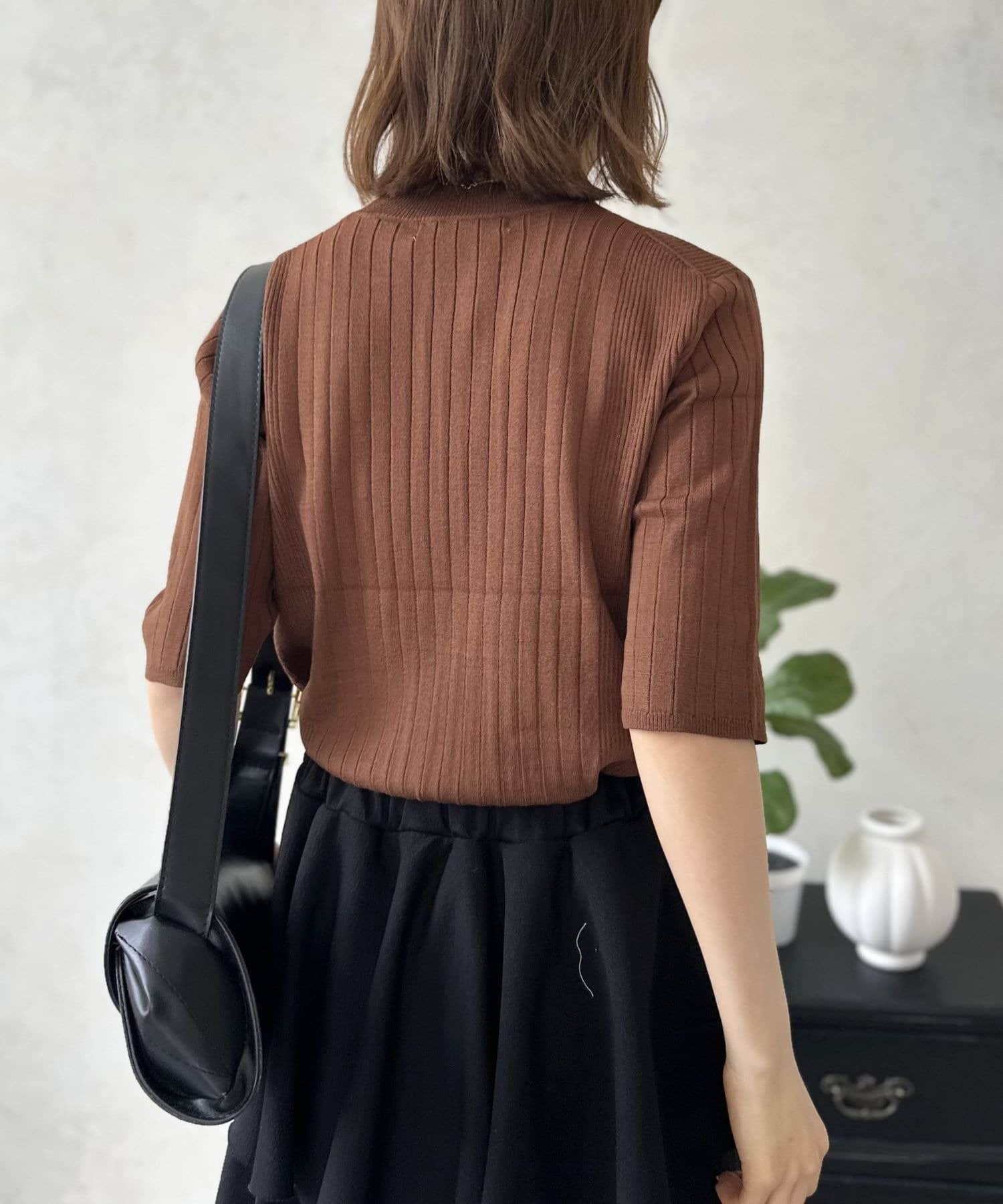 LOCUST(ローカスト) 【着回し力抜群】リブサマーニット