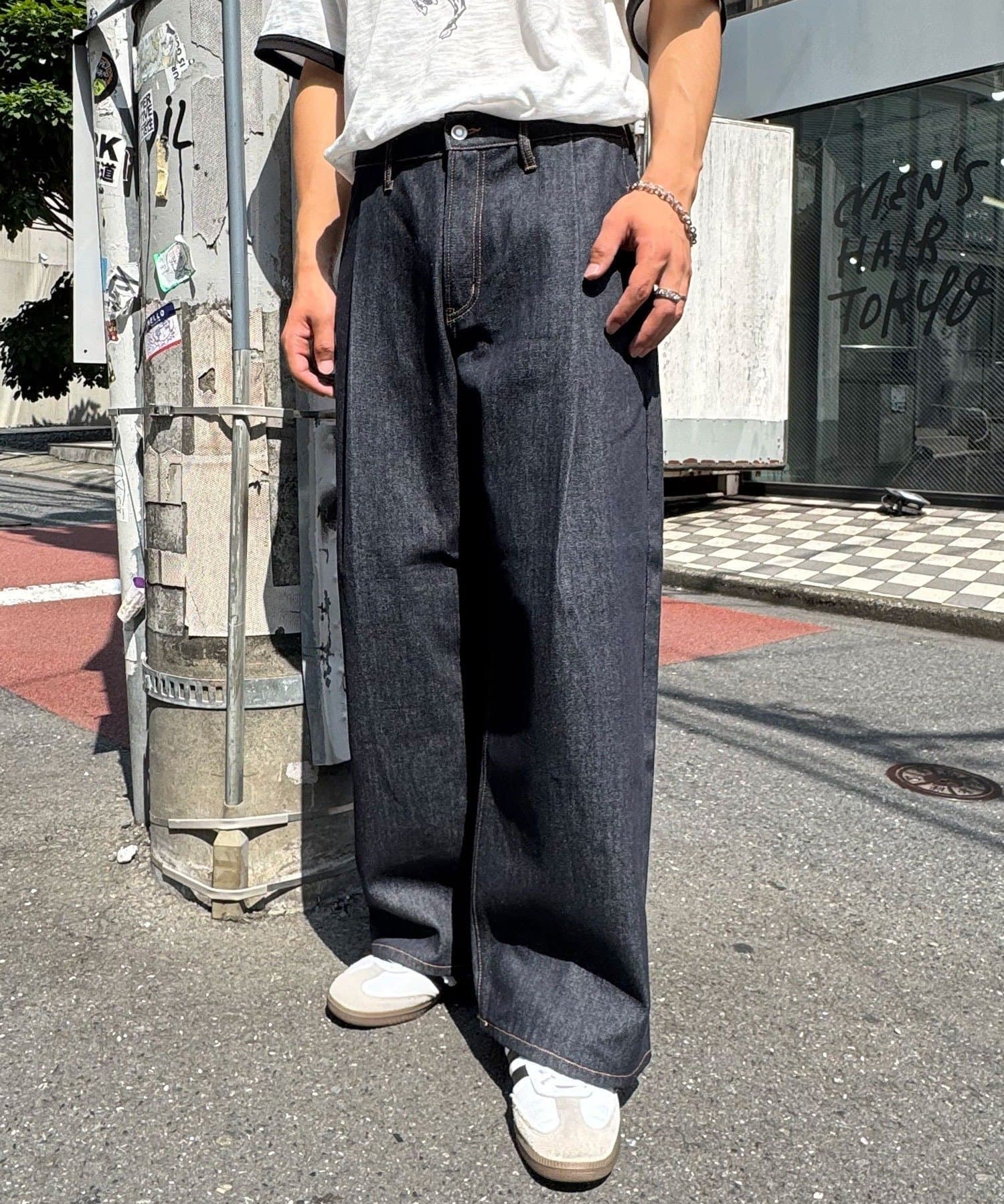 フレアデニム zenez opium ペイントpants COZY WORLD WIDE フレアパンツ デニム Y2K Opium - メルカリ