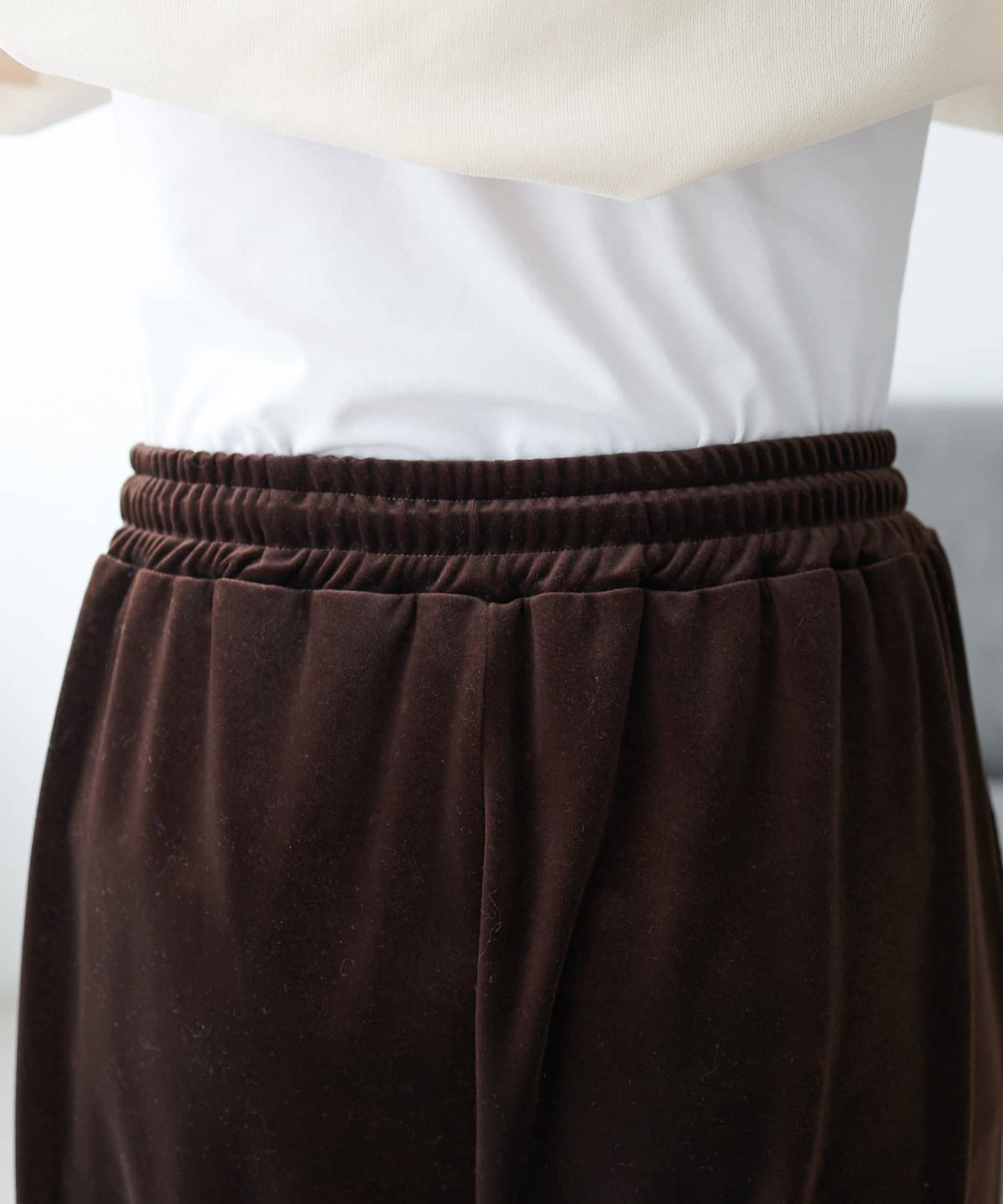 DISCOAT(ディスコート) 【サイズ展開あり◎】ベロアワイドパンツ《WEB限定カラーあり》