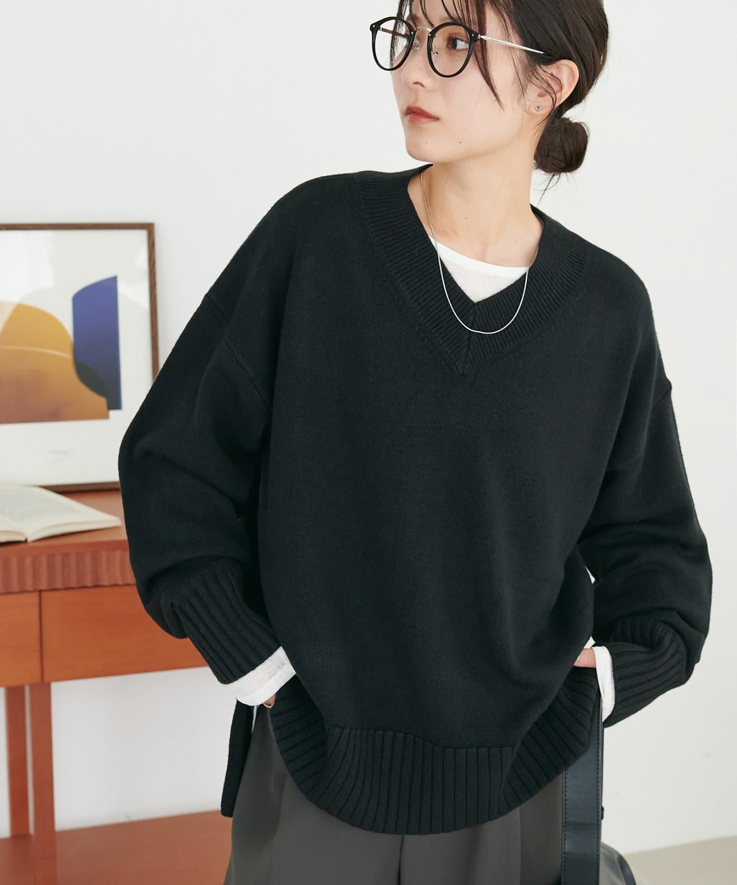 DISCOAT(ディスコート) 【12/1 13:00まで40%OFF!】カシミアタッチビッグプルオーバー