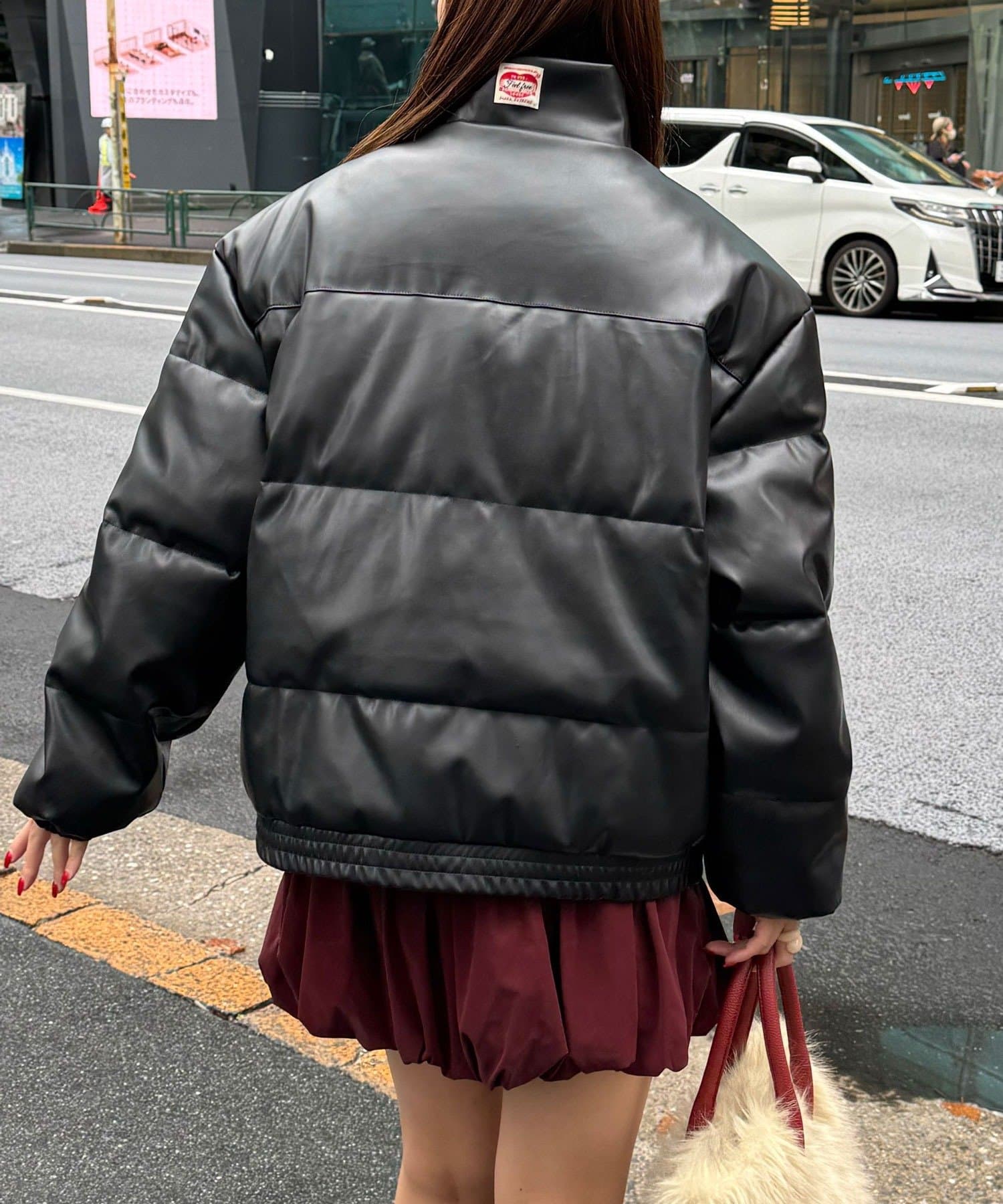 CIAOPANIC(チャオパニック) フェイクレザーパフジャケット