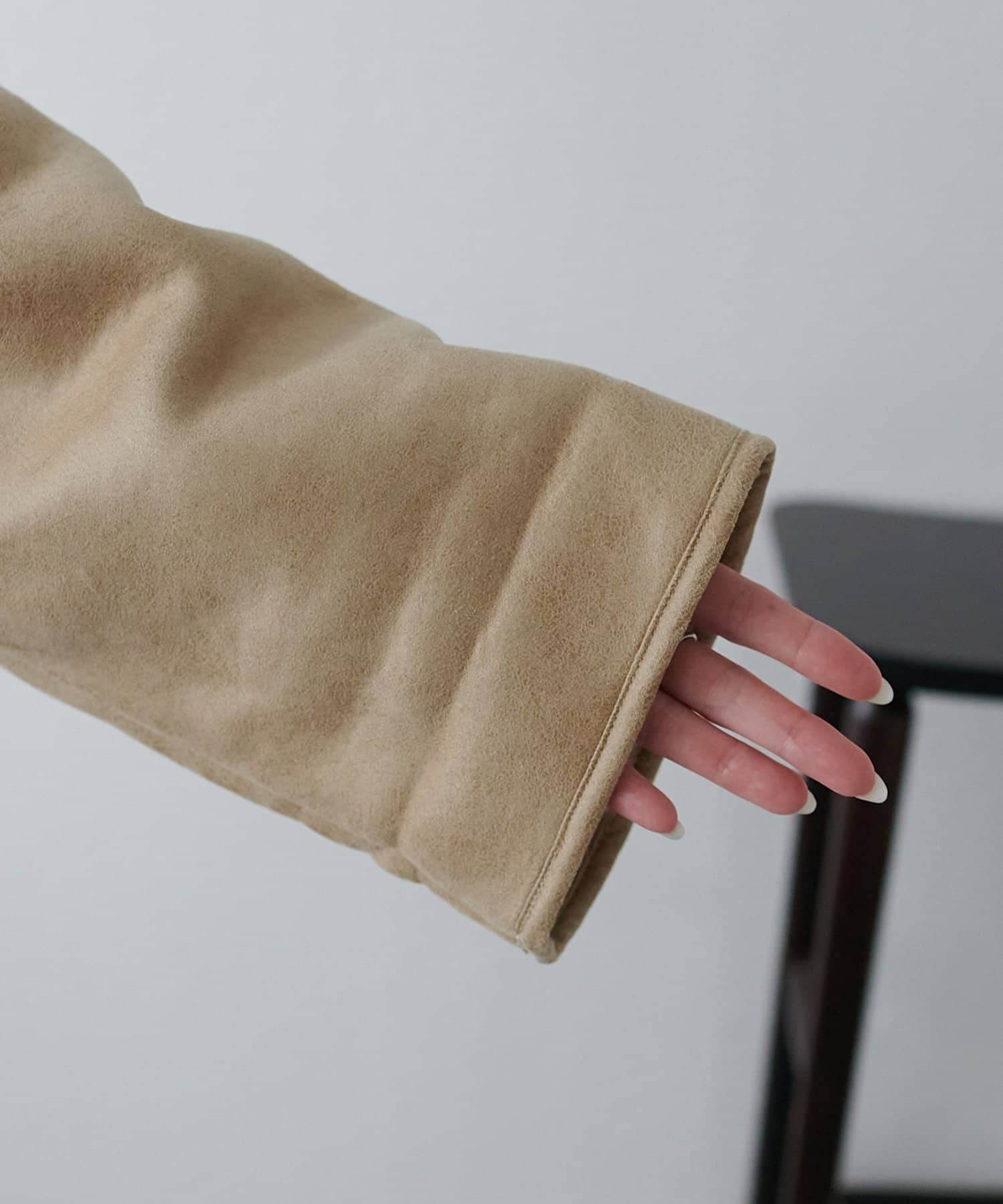 DISCOAT(ディスコート) フェイクムートンミドルコート