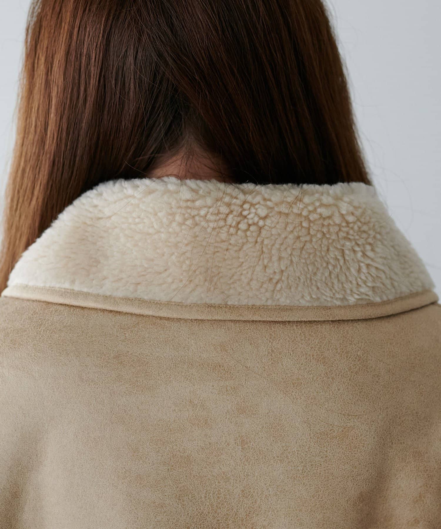 DISCOAT(ディスコート) フェイクムートンミドルコート