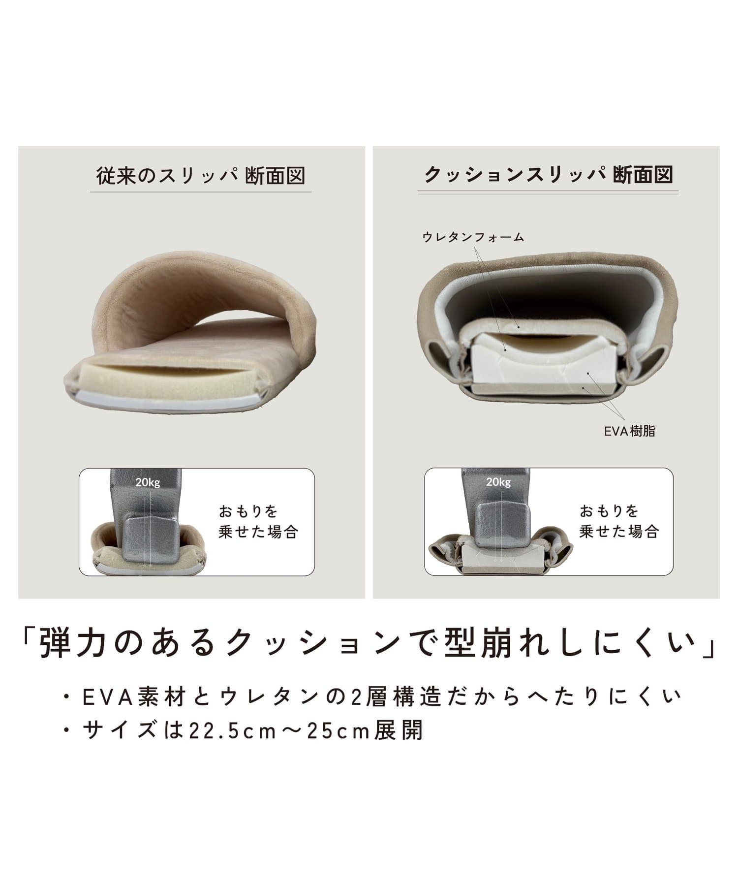 salut!(サリュ) 《WEB先行販売》クッションスリッパ