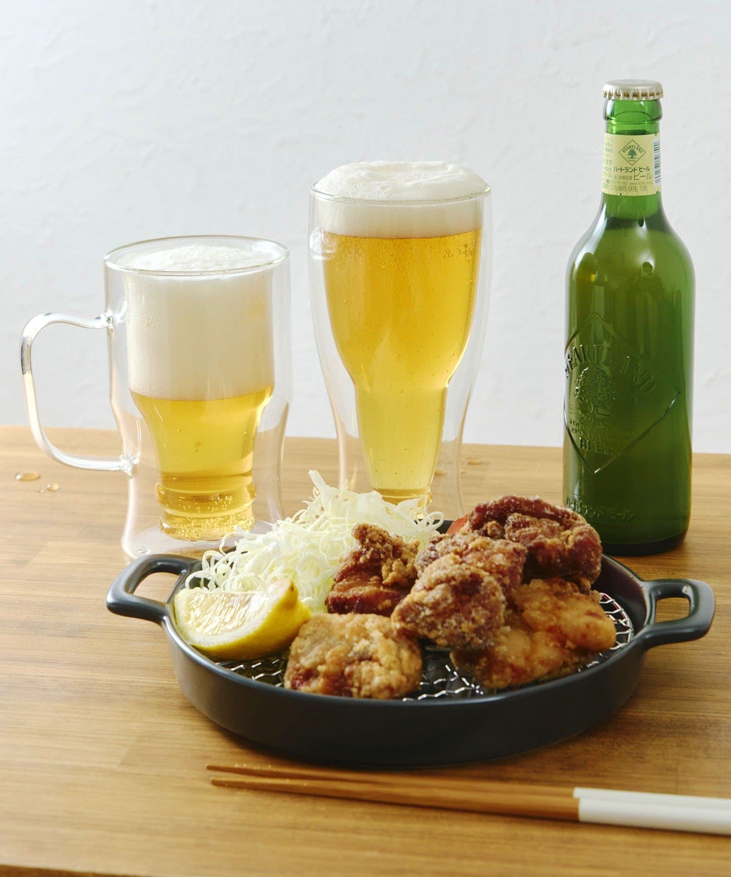 salut!(サリュ) ステンレス半月網／ビールと唐揚げ
