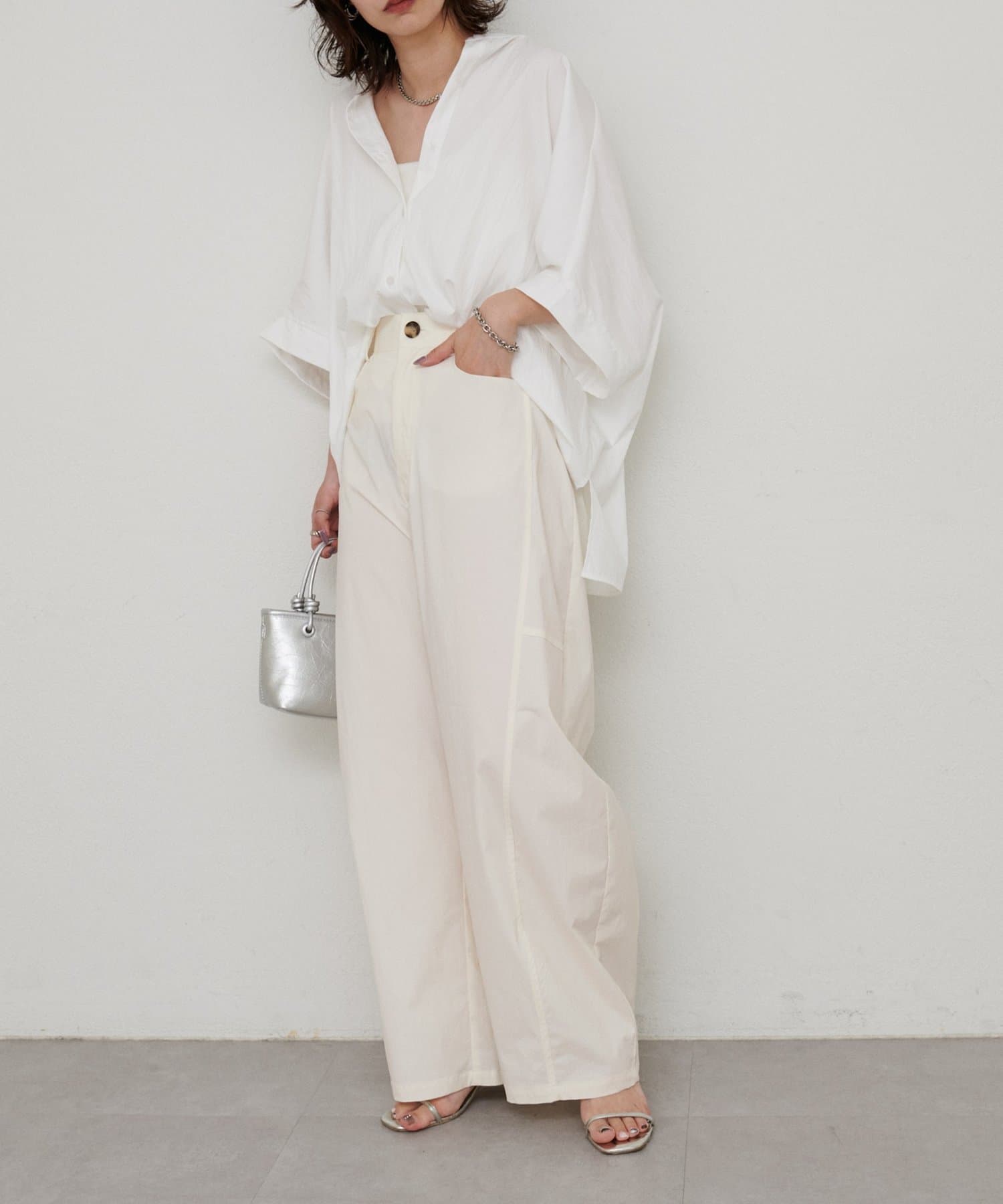 MACHATT マチャット トリプルクロスカーブパンツ クリーム MACHATT マチャット トリプルクロスカーブパンツ クリーム