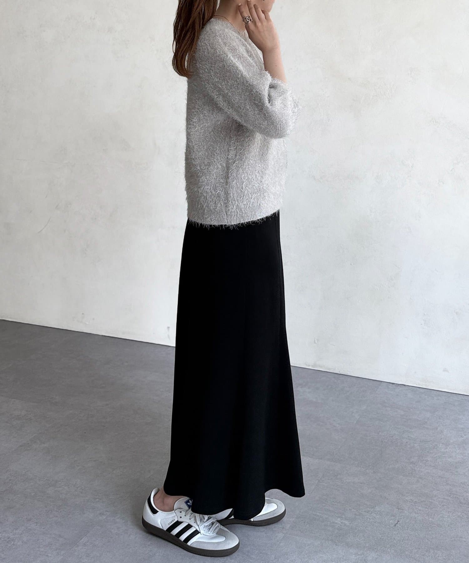 Chez toi(シェトワ) ダンボールセミフレアスカート