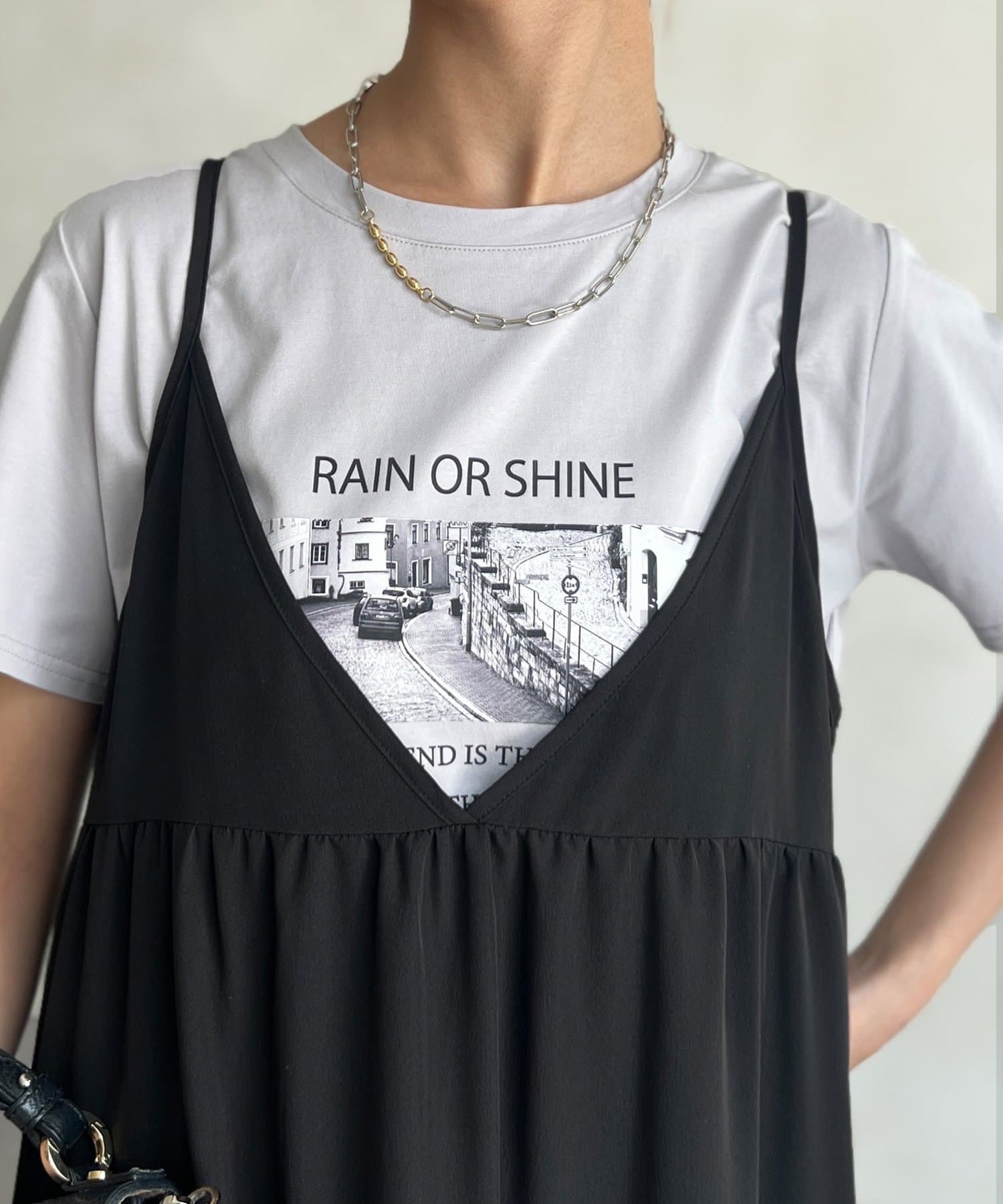 Chez toi(シェトワ) プリントロゴTシャツ