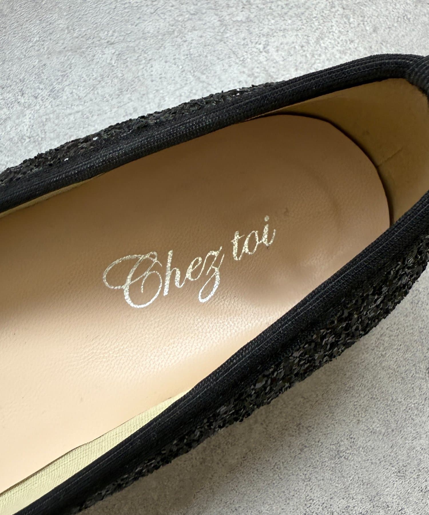 Chez toi(シェトワ) グリッターバレエシューズ