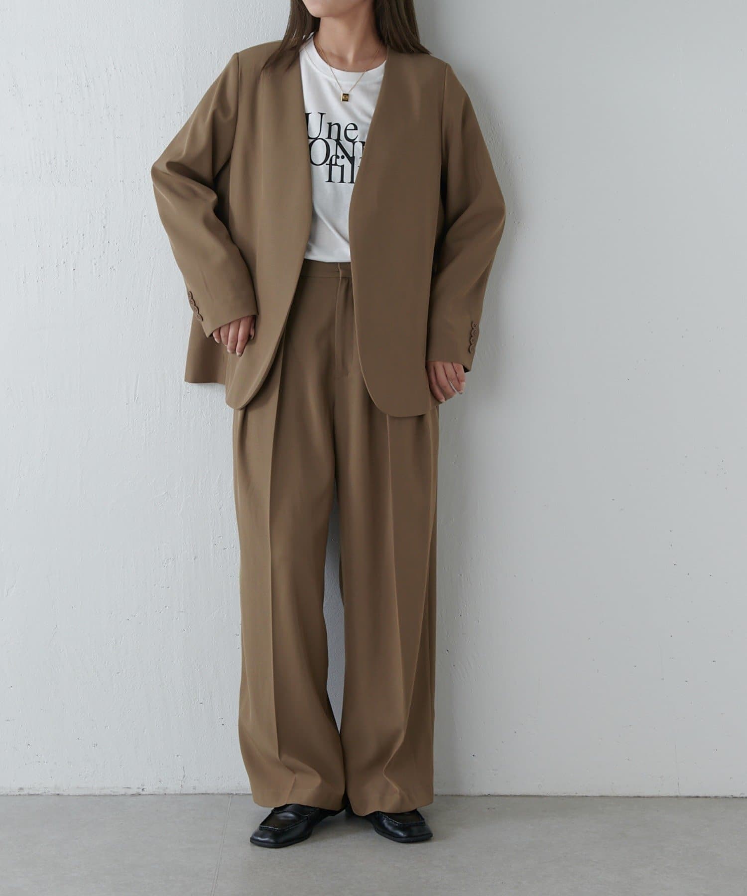 Lui's(ルイス) 【セットアップ対応】2タックワイドパンツ