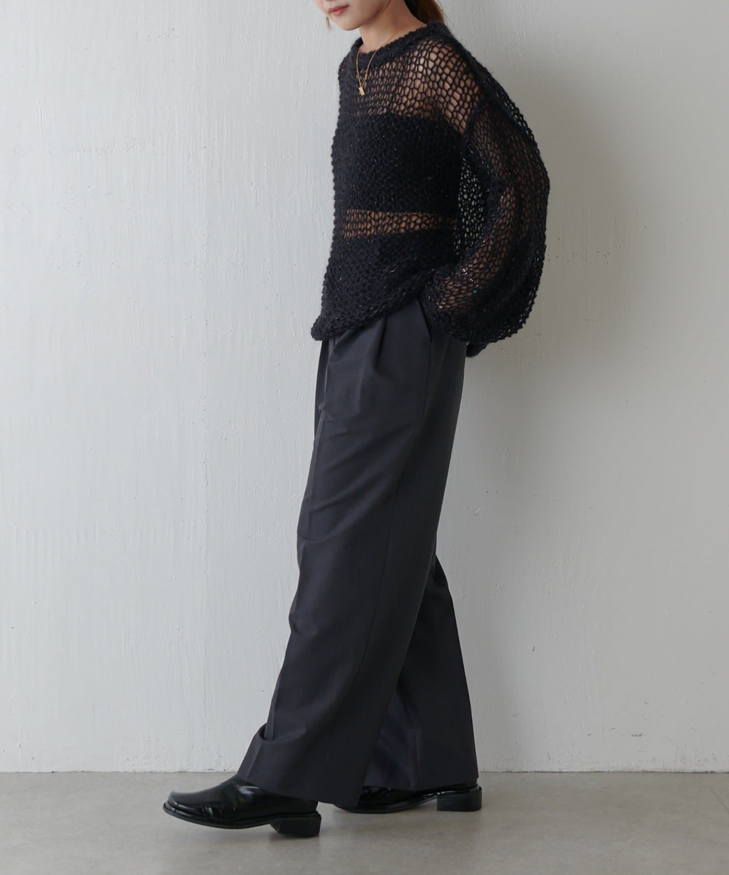 Lui's(ルイス) モヘア手編みニット