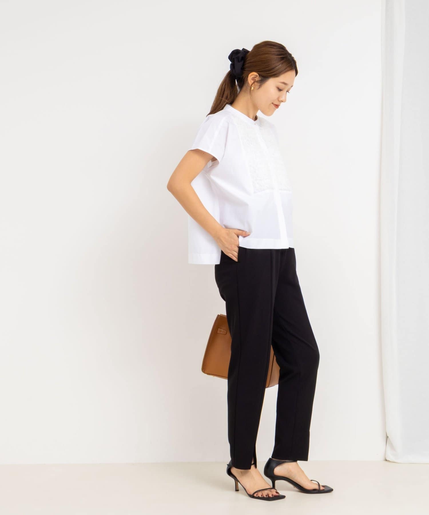 新品同様★NOLLEY'Sノーリーズ フリルフレンチスリーブブラウス フレンチスリーブフリルブラウス | NOLLEY'S(ノーリーズ