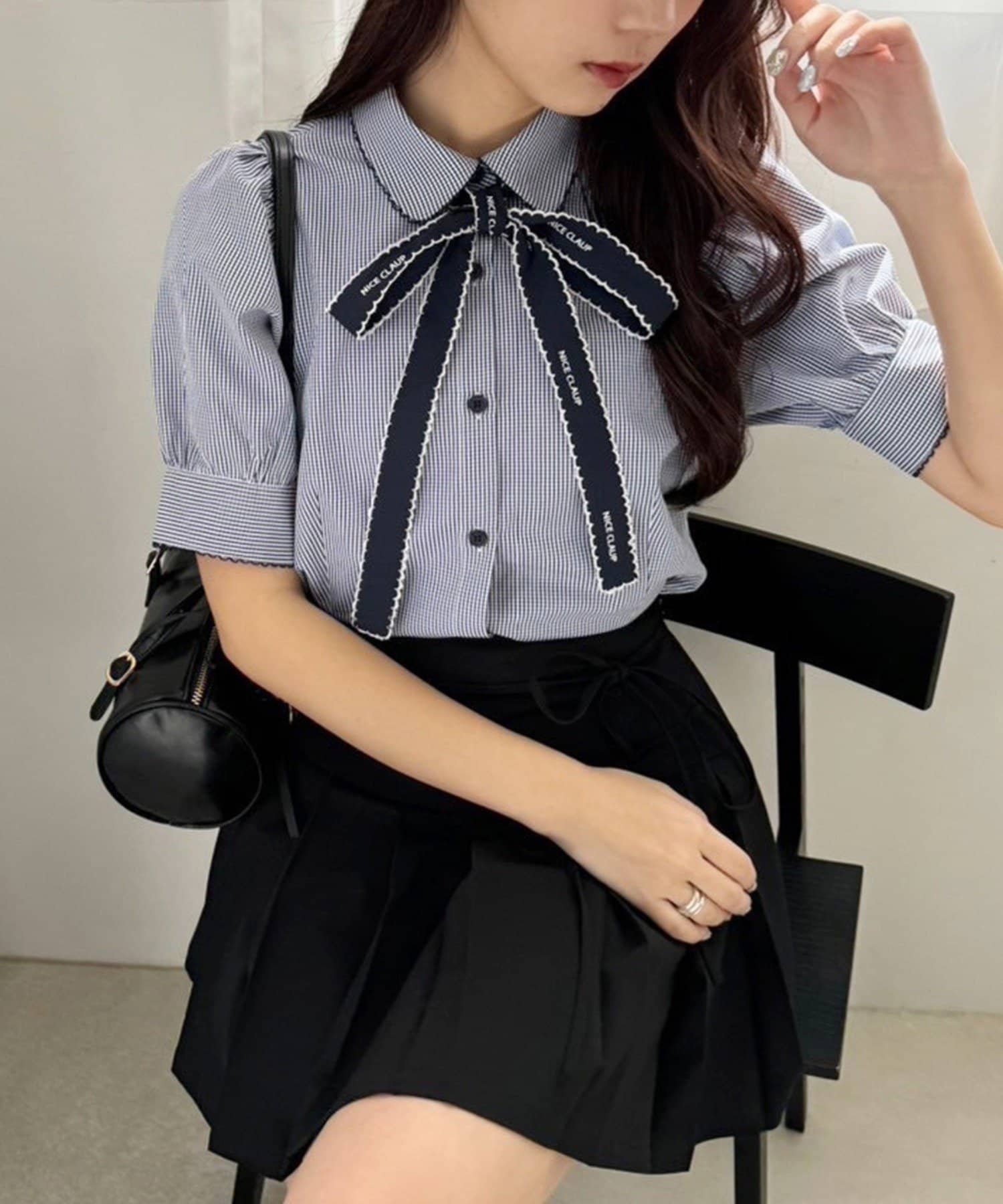 明日カノ　ゆあてゃ　リボンクリップセット　ブラック　クリアファイル　lafary LINEクーポン適応商品- LAFARY ONLINE