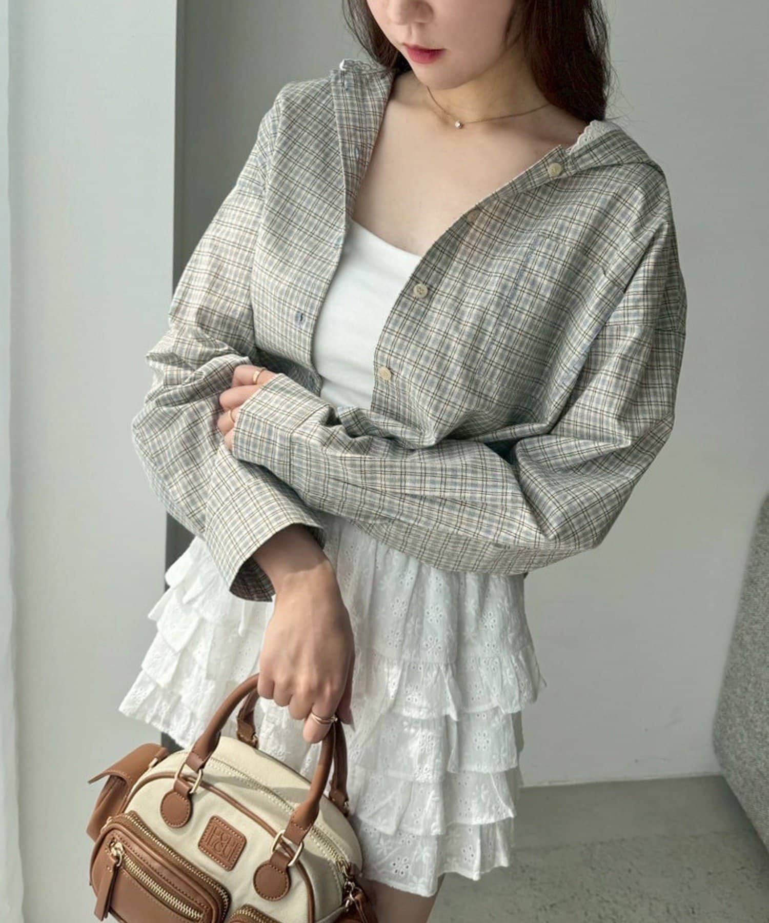 NICE CLAUP / OLIVE des OLIVE OUTLET(ナイスクラップ  / オリーブ デ オリーブ アウトレット) 【one after another】フードシャツ