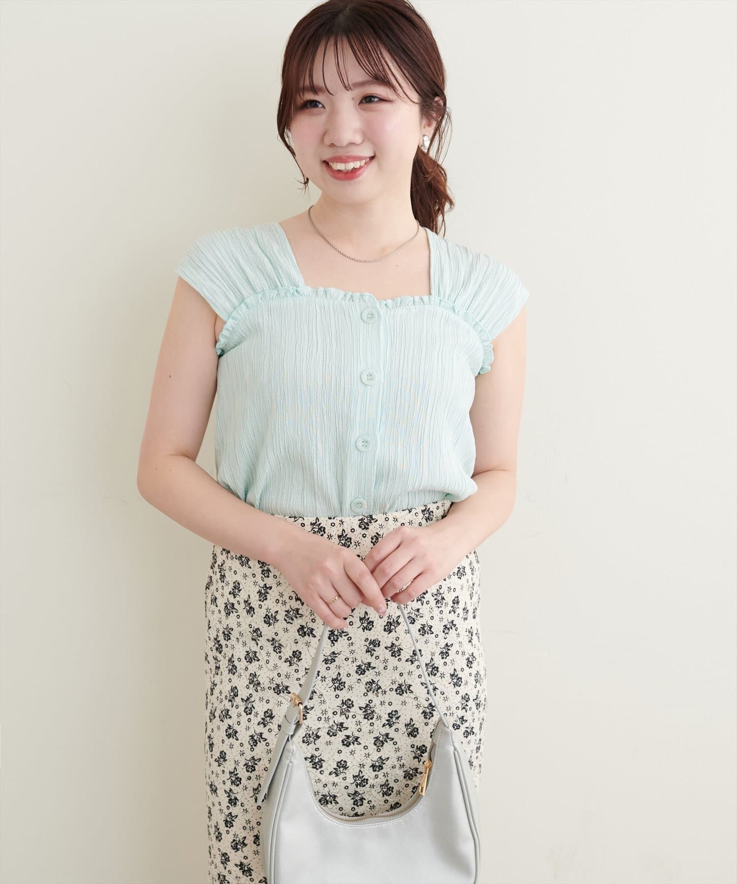 NICE CLAUP / OLIVE des OLIVE OUTLET(ナイスクラップ  / オリーブ デ オリーブ アウトレット) 【natural couture】レトロガーリーブラウス